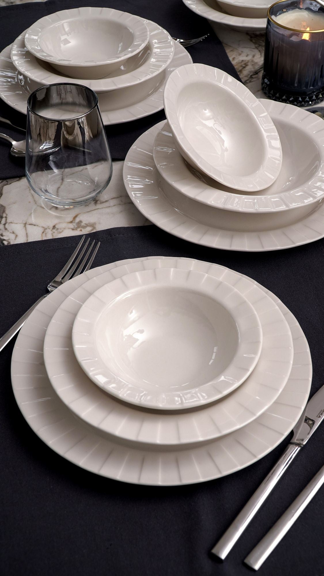 Rani Home Yemek Takımı (18 Parça) Beyaz HD-6941