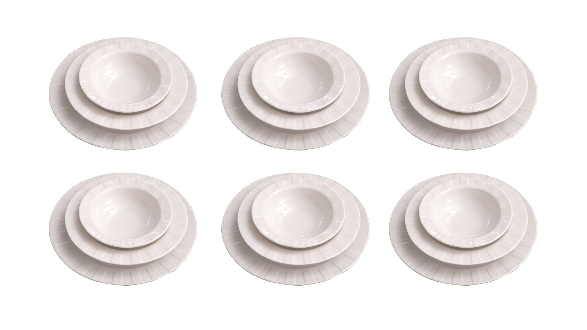 Rani Home Yemek Takımı (18 Parça) Beyaz HD-6941