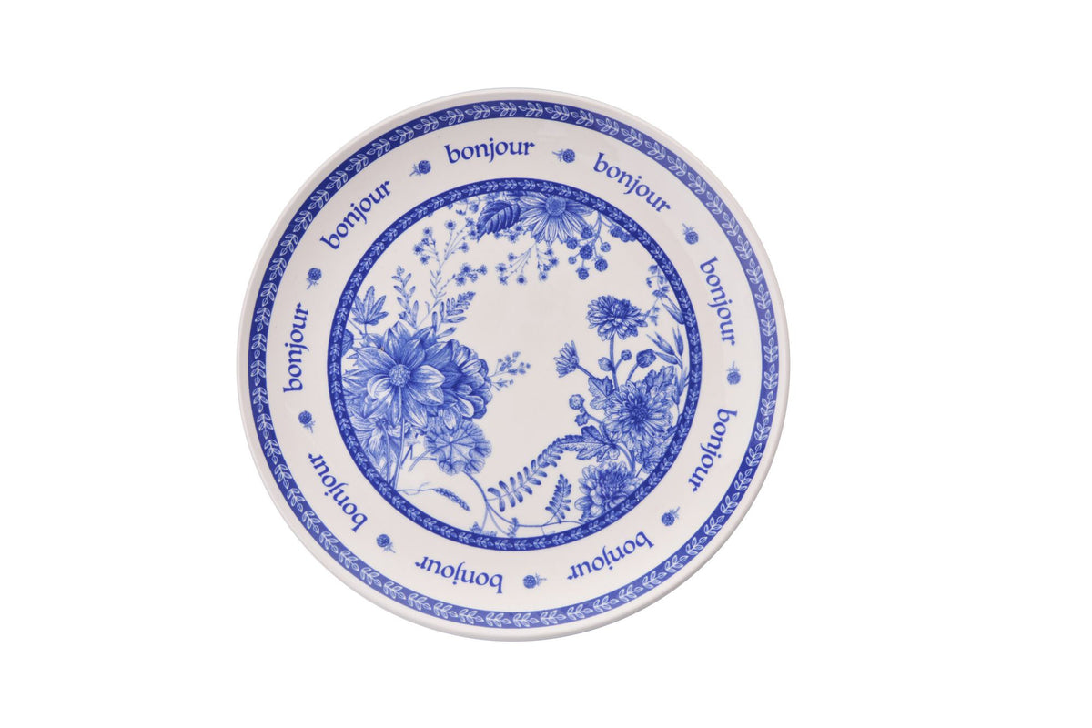 Rani Home Tatlı Tabağı Seti Hermia Mavi - Beyaz FE-6779