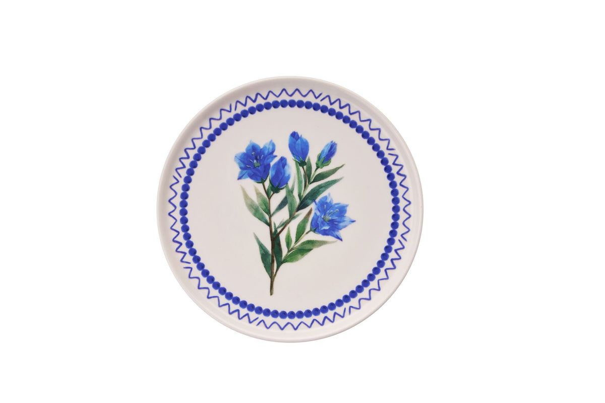 Rani Home Tatlı Tabağı Seti Hermia Mavi - Yeşil - Beyaz FE-6780