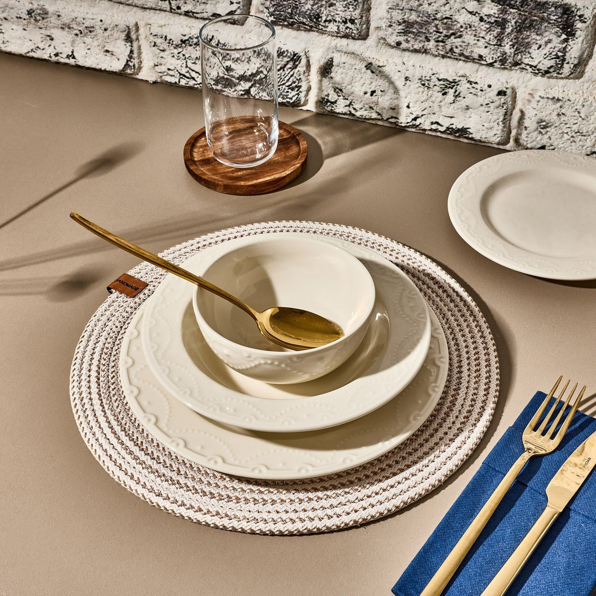 Rani Home Yemek Takımı (24 Parça) Hermia Beyaz HE-6753