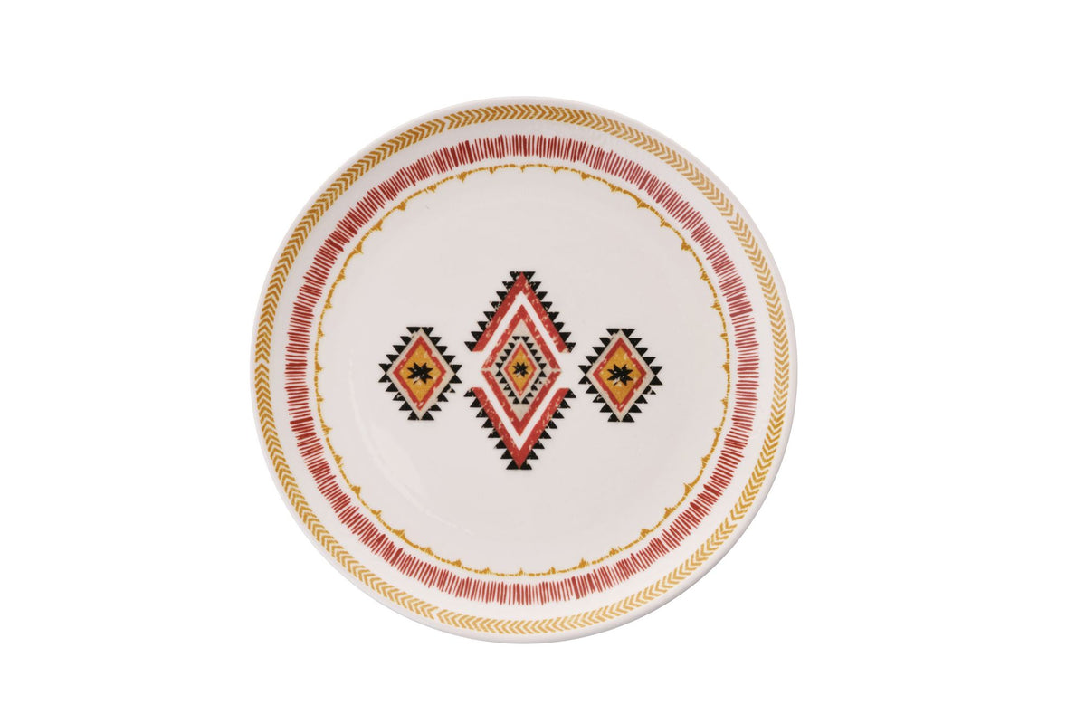 Rani Home Servis Tabağı Seti Hermia Beyaz - Kiremit - Sarı FC-6790