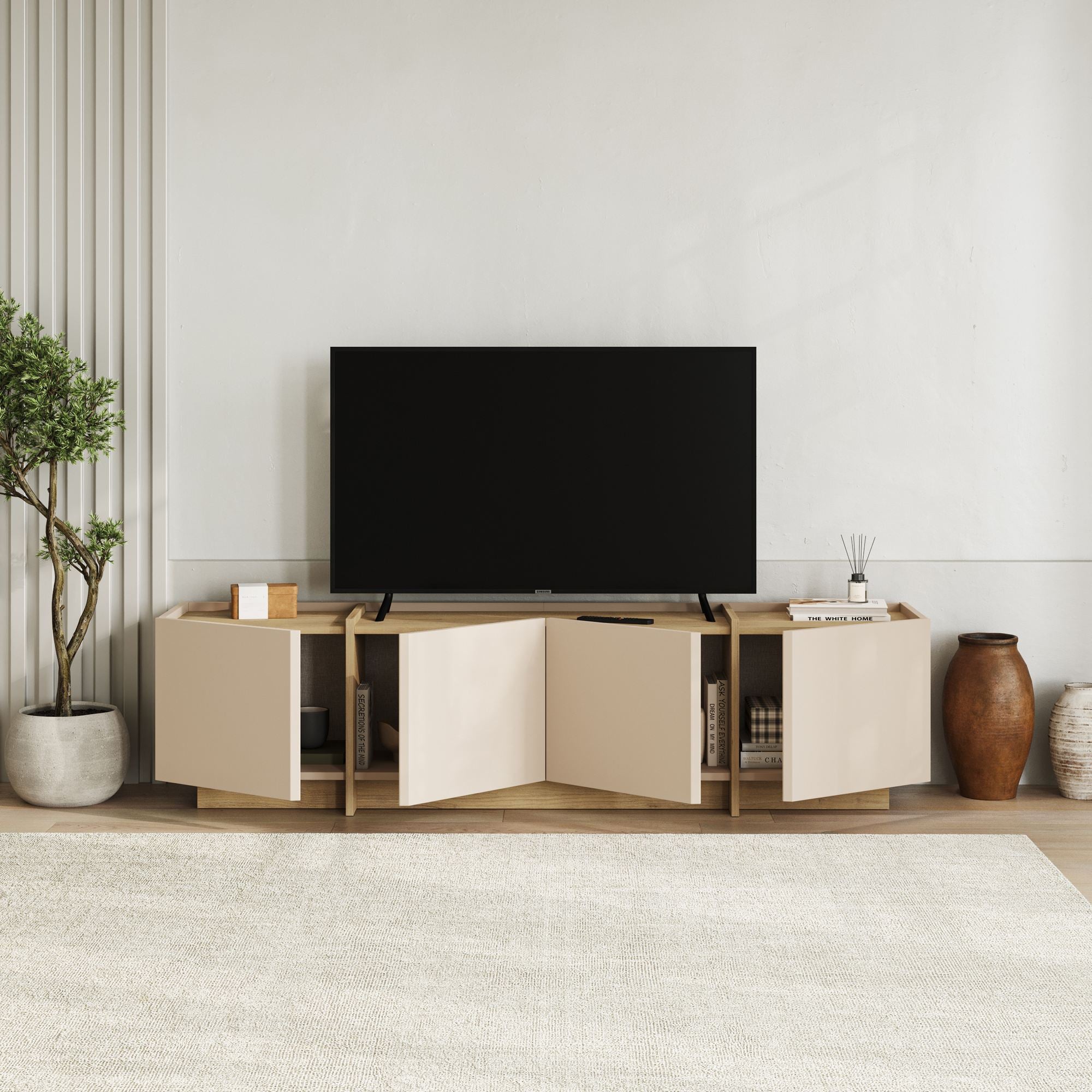 Rani Home Tv Ünitesi Vizon - Safir Meşe 180 Cm AA-5840