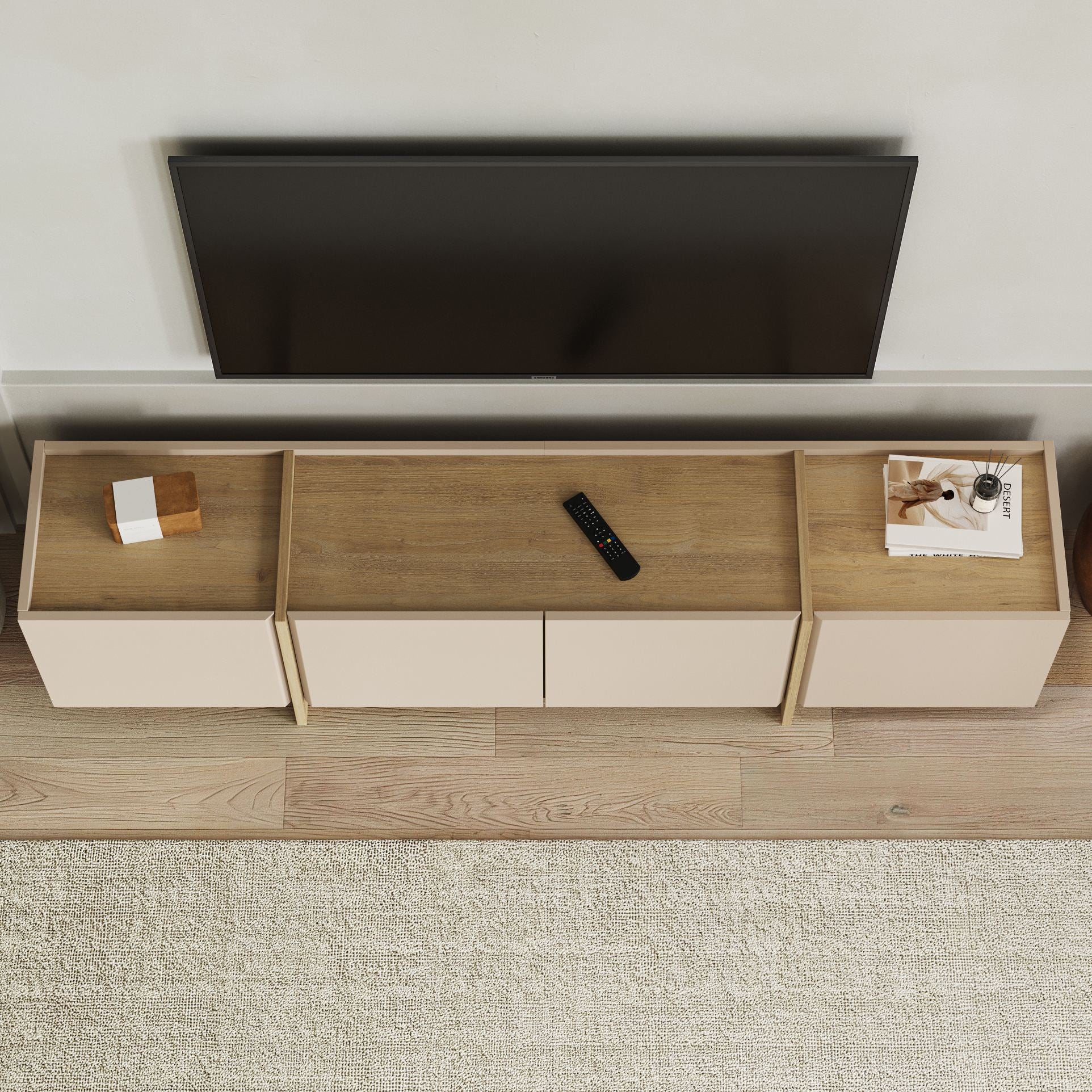 Rani Home Tv Ünitesi Vizon - Safir Meşe 180 Cm AA-5840
