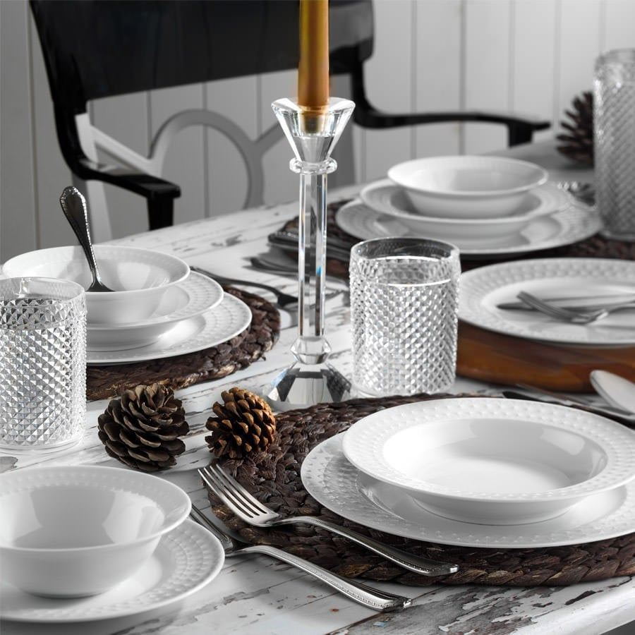 Rani Home Yemek Takımı (24 Parça) Kütahya Porselen Beyaz HE-6880