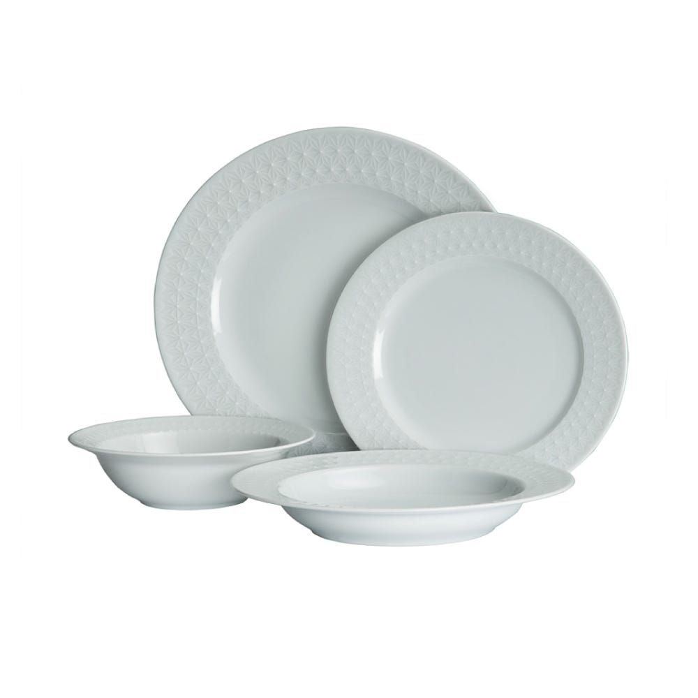 Rani Home Yemek Takımı (24 Parça) Kütahya Porselen Beyaz HE-6880