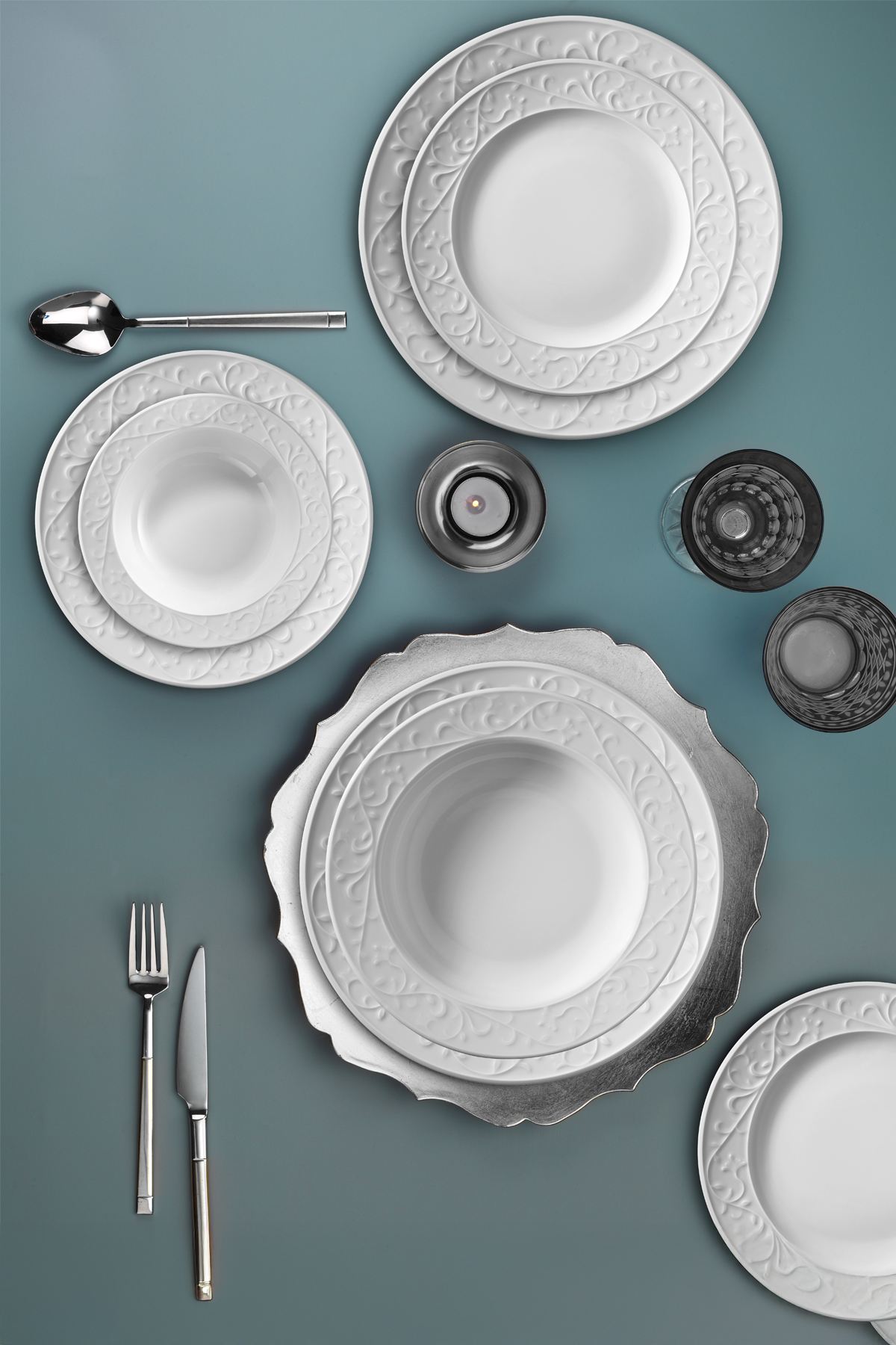 Rani Home Yemek Takımı (24 Parça) Kütahya Porselen Beyaz HE-6881