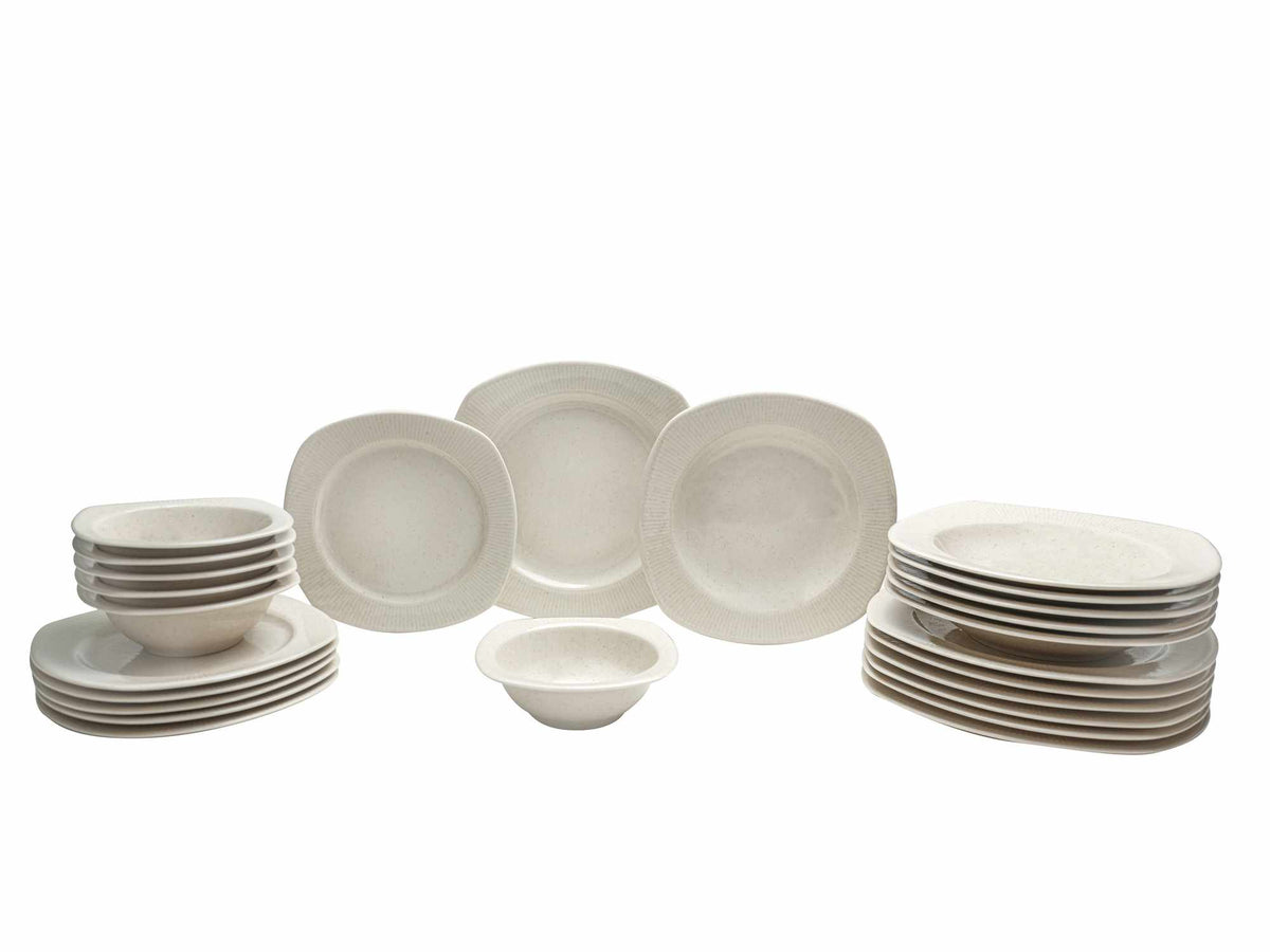 Rani Home Yemek Takımı (24 Parça) Kütahya Porselen Krem - Tarçın HE-6884