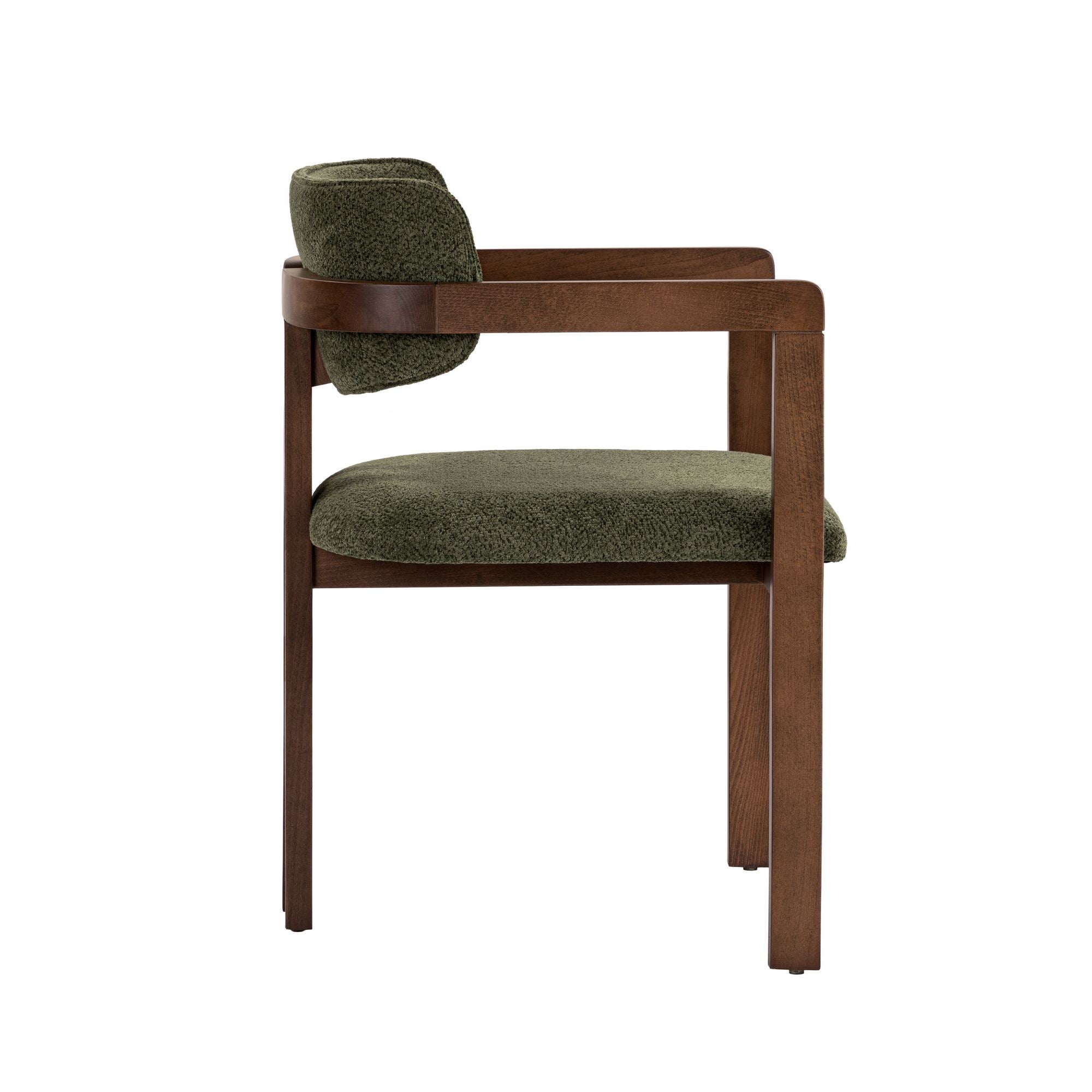 Rani Home Sandalye Yeşil - Koyu Ceviz 54 Cm GB-5761