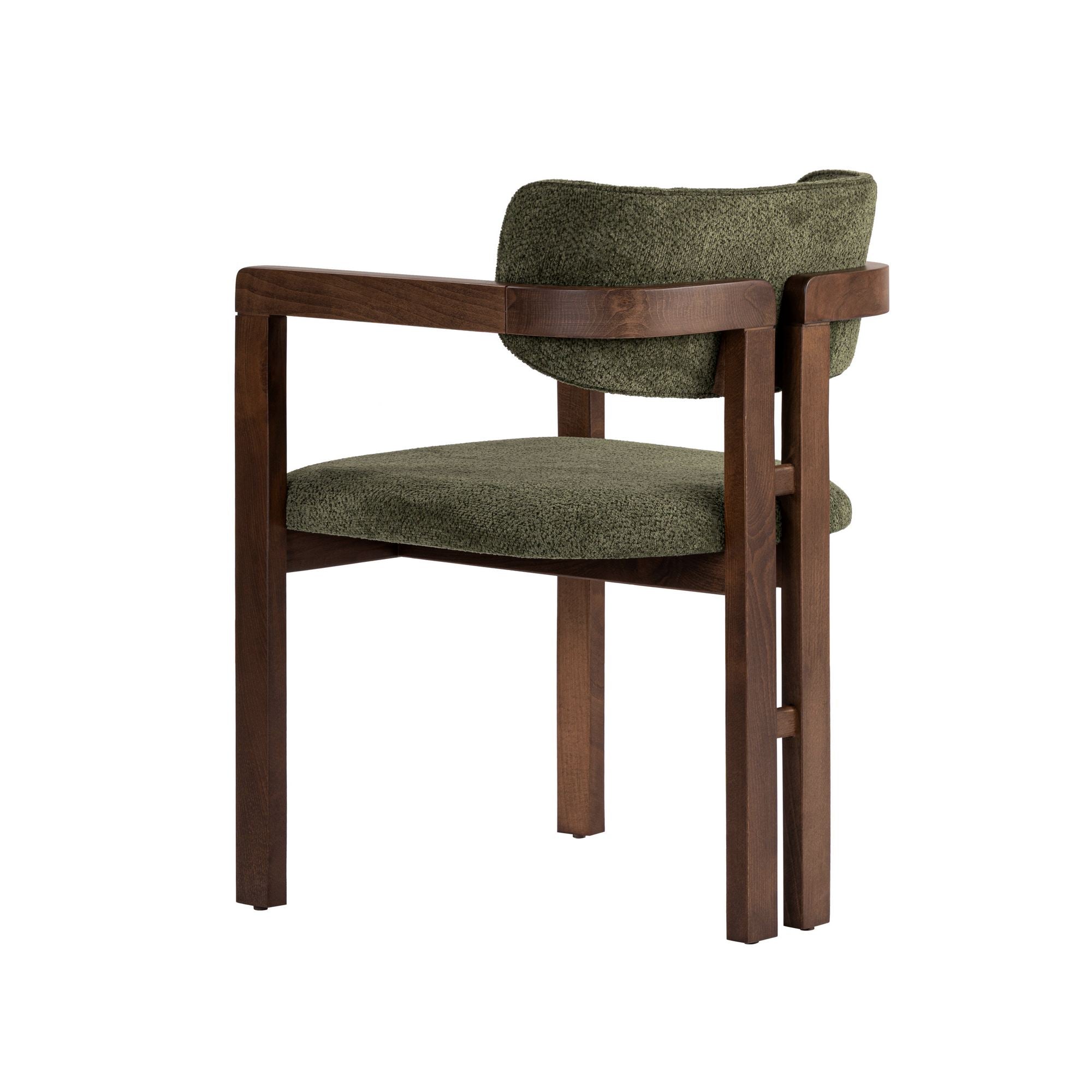 Rani Home Sandalye Yeşil - Koyu Ceviz 54 Cm GB-5761