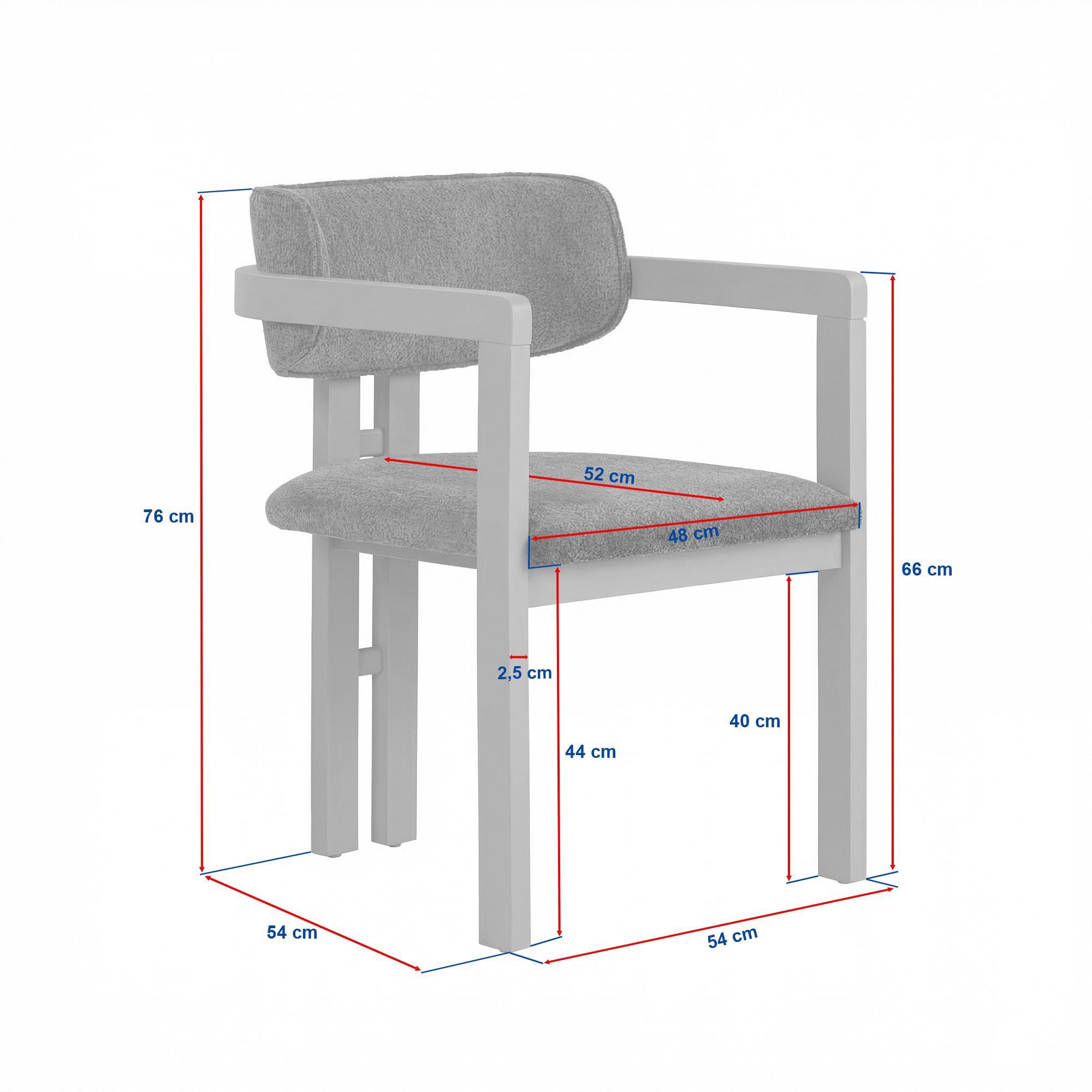 Rani Home Sandalye Yeşil - Ceviz 54 Cm GB-5763