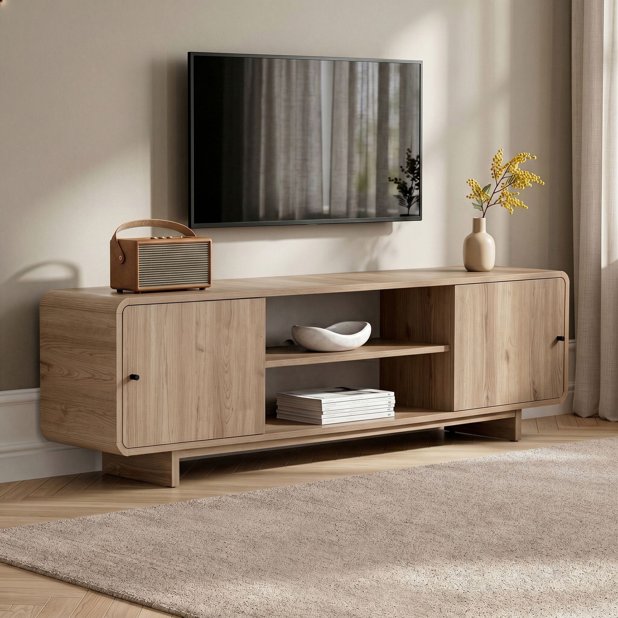 Rani Home Tv Ünitesi Meşe 180 Cm AA-5847