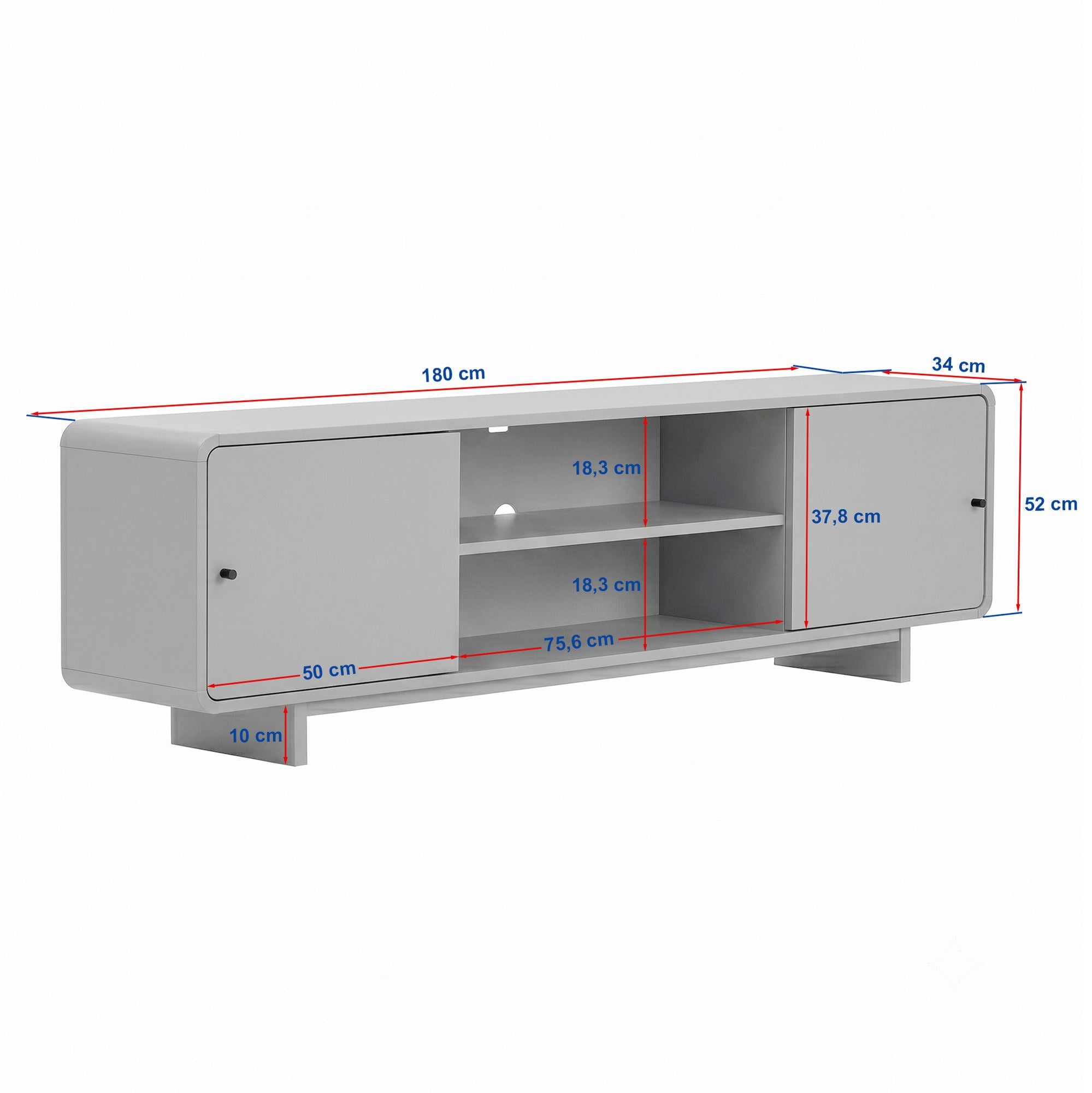 Rani Home Tv Ünitesi Meşe 180 Cm AA-5847