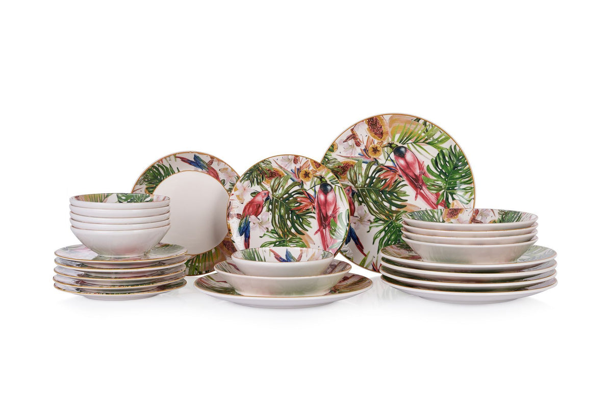 Rani Home Yemek Takımı (24 Parça) Hermia Çok Renkli HE-6793