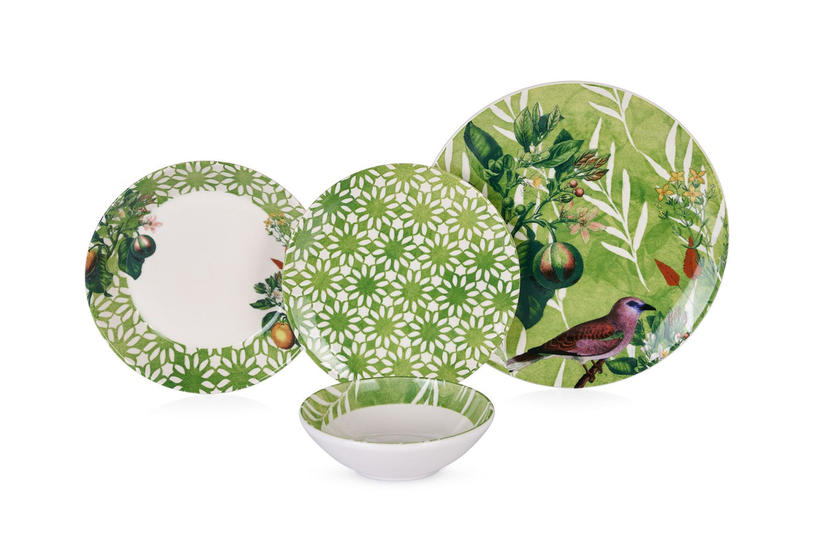 Rani Home Yemek Takımı (24 Parça) Hermia Yeşil HE-6796
