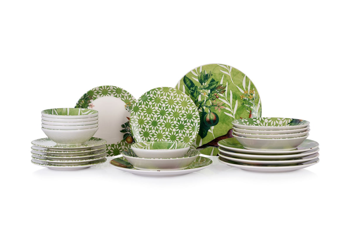 Rani Home Yemek Takımı (24 Parça) Hermia Yeşil HE-6796
