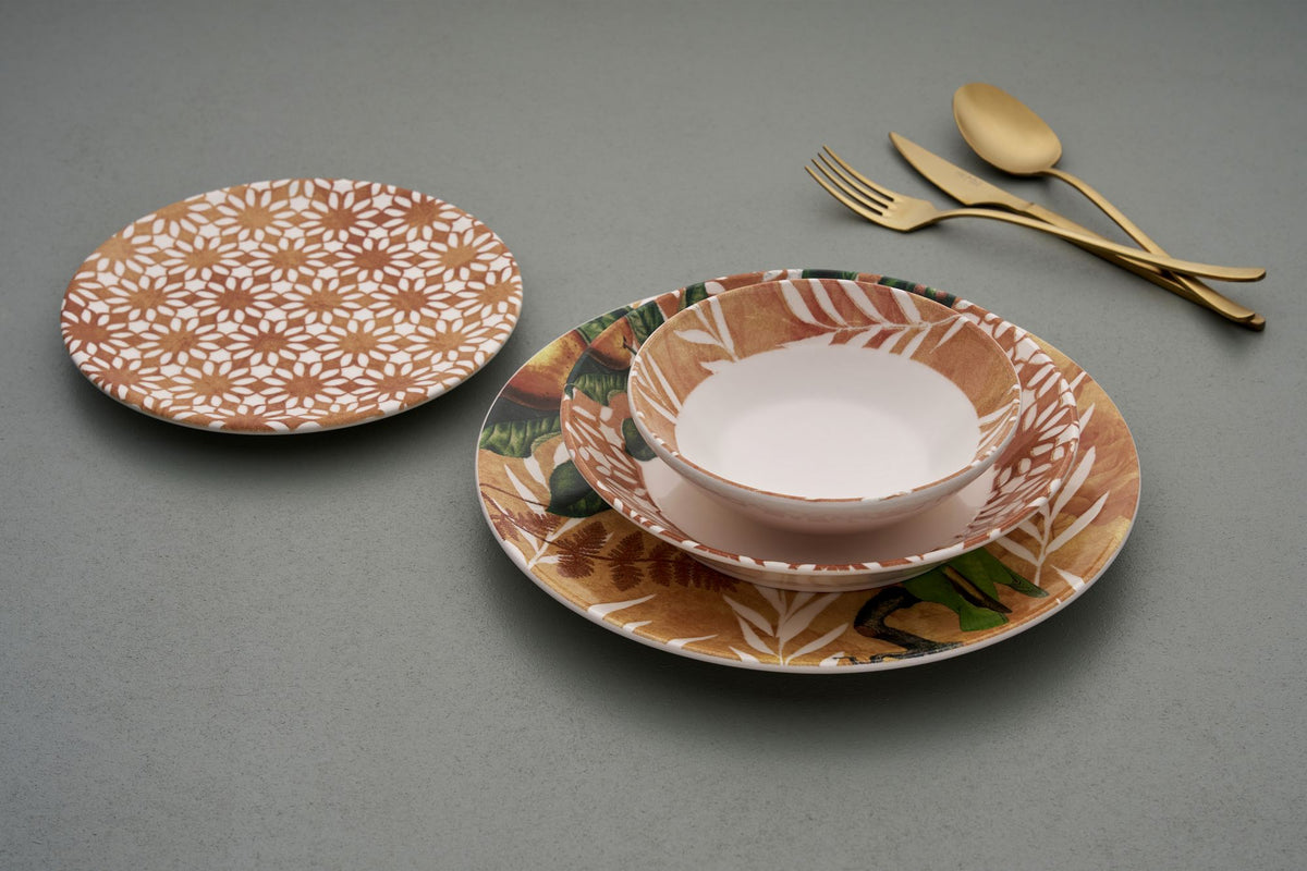 Rani Home Yemek Takımı (24 Parça) Hermia Turuncu HE-6801
