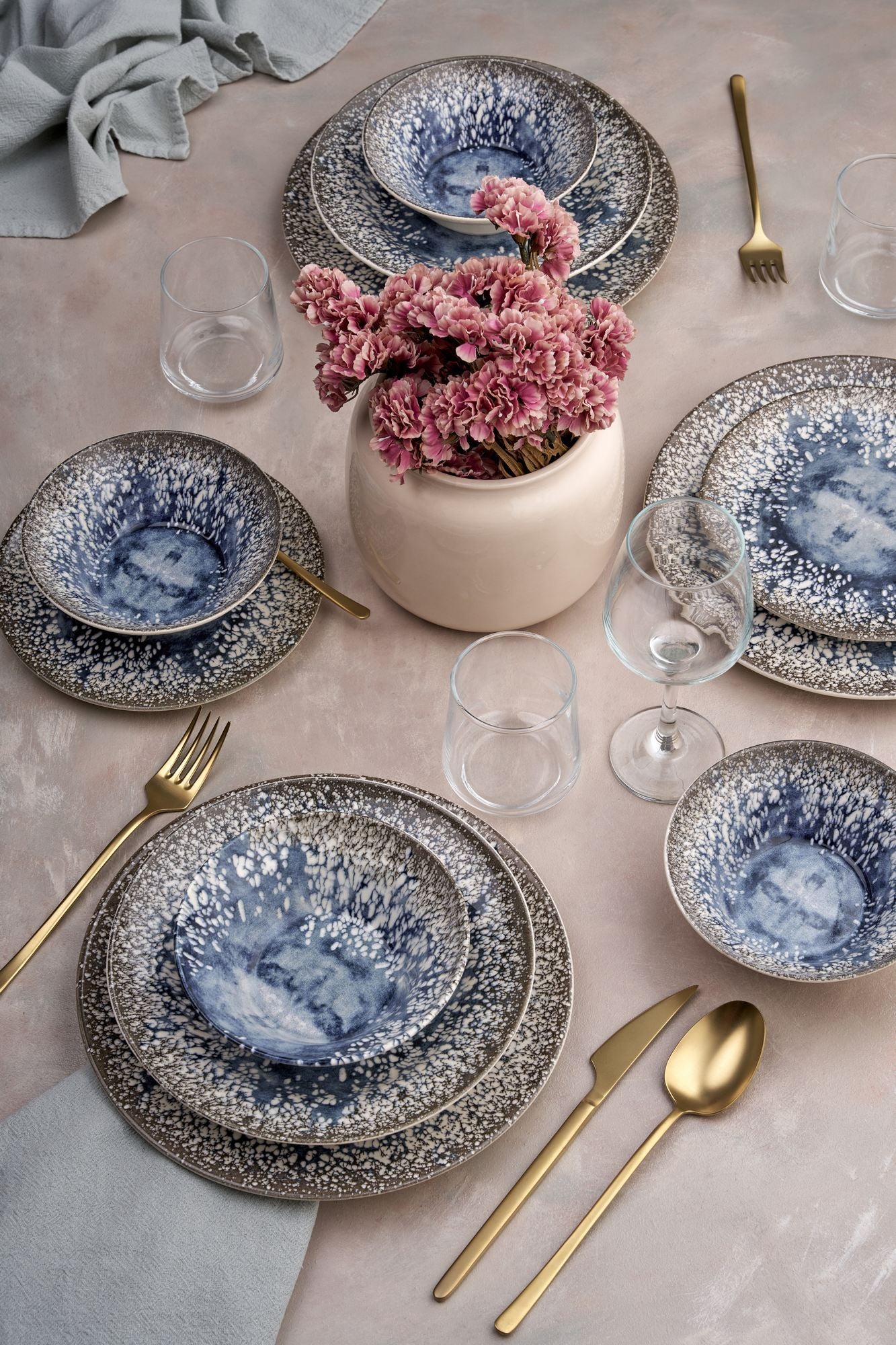 Rani Home Yemek Takımı (24 Parça) Çok Renkli HE-6745