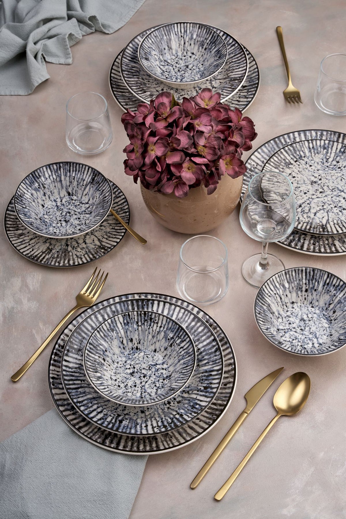 Rani Home Yemek Takımı (24 Parça) Hermia Çok Renkli HE-6748