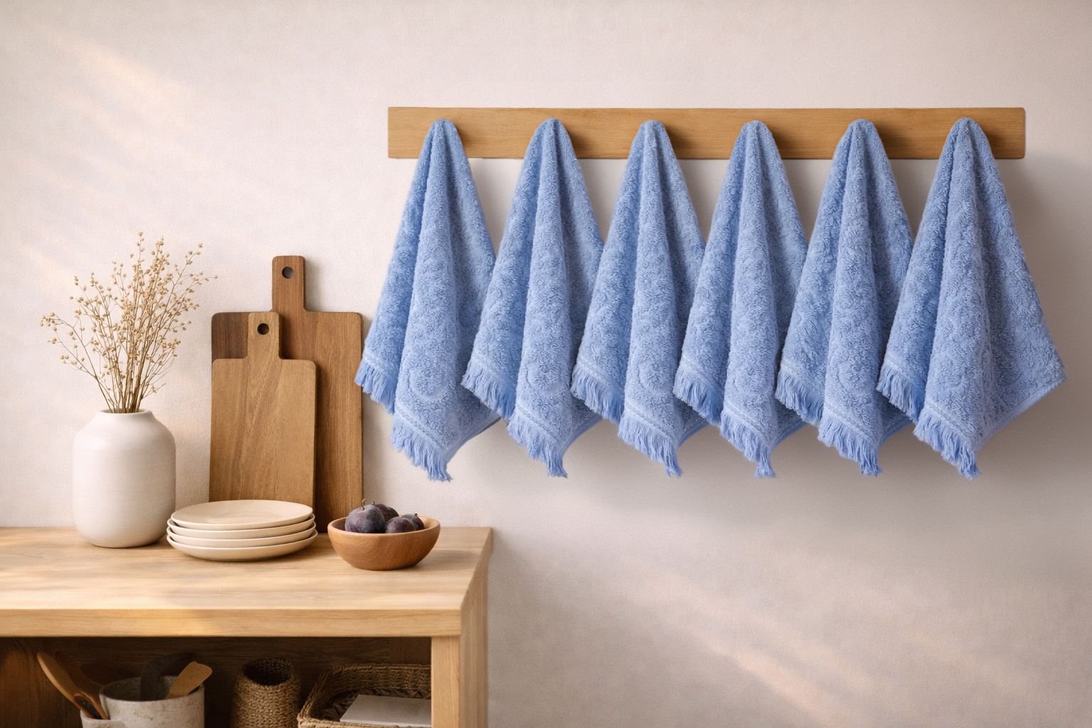 Rani Home El Havlusu Seti Mavi BC-6384