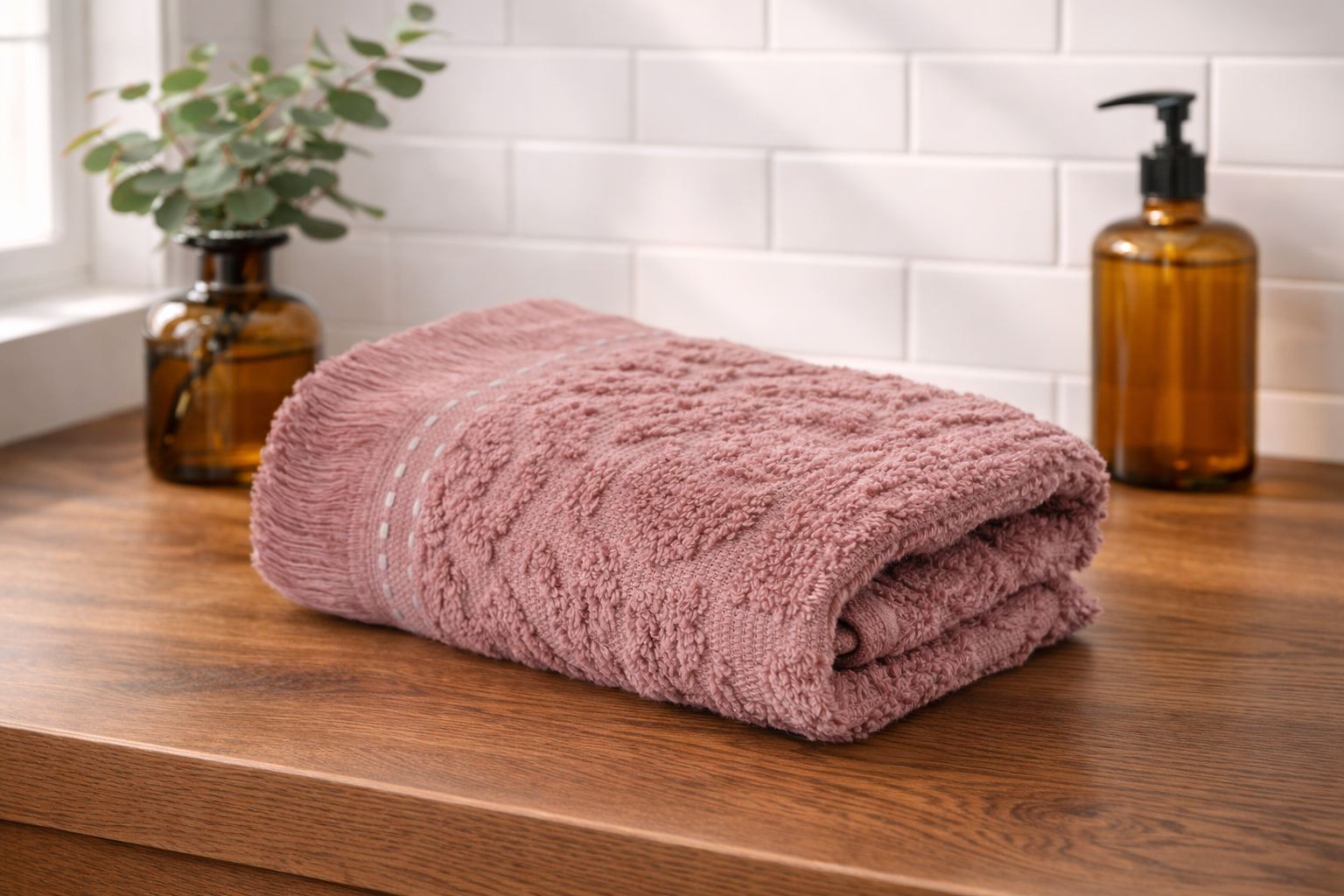Rani Home El Havlusu Seti Gül Kurusu BC-6387