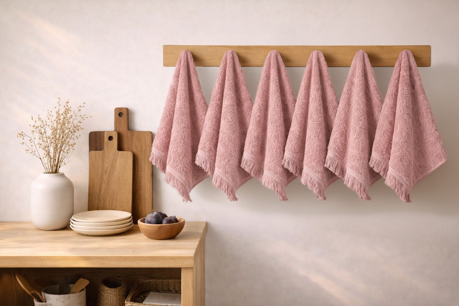 Rani Home El Havlusu Seti Gül Kurusu BC-6387