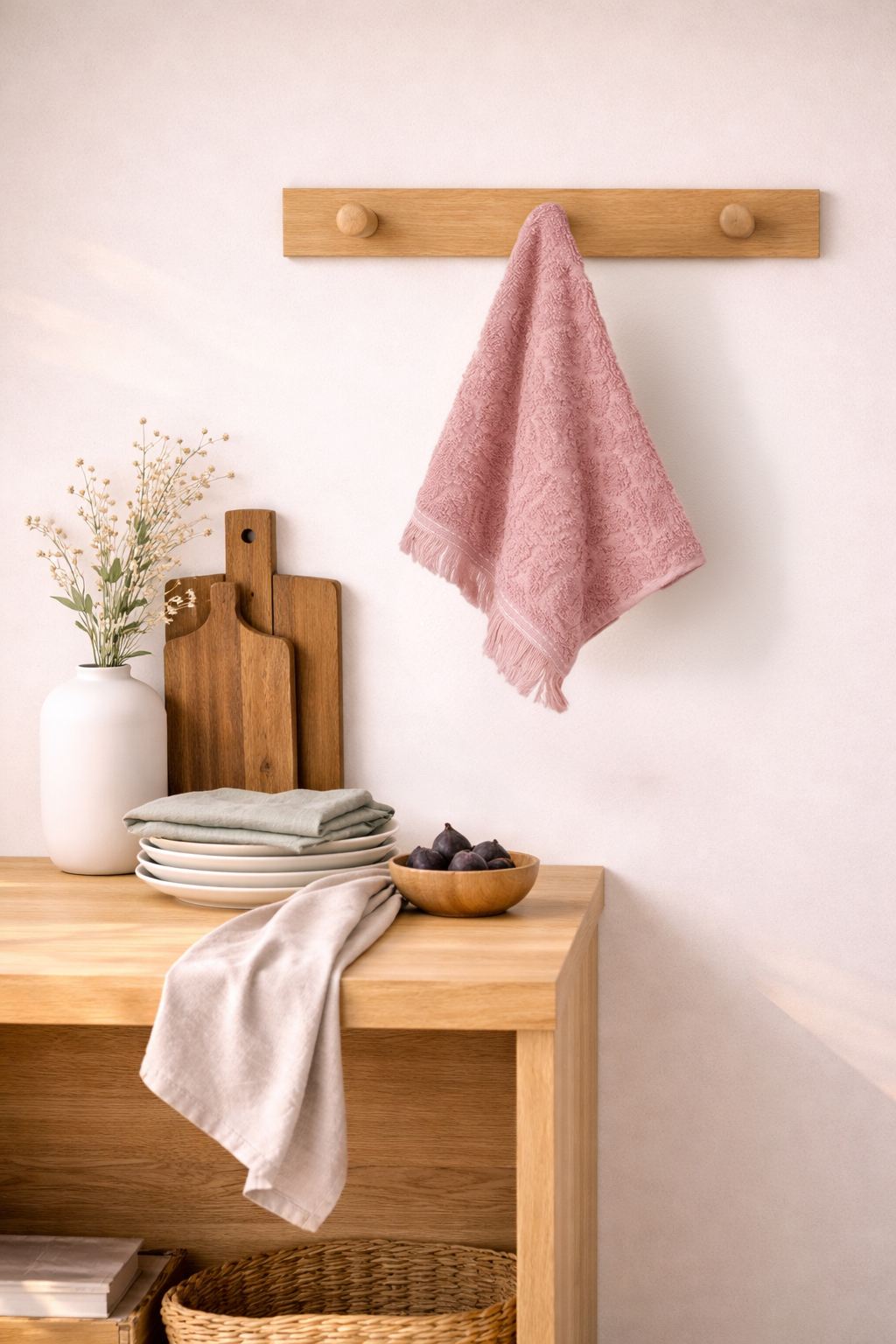 Rani Home El Havlusu Seti Gül Kurusu BC-6387
