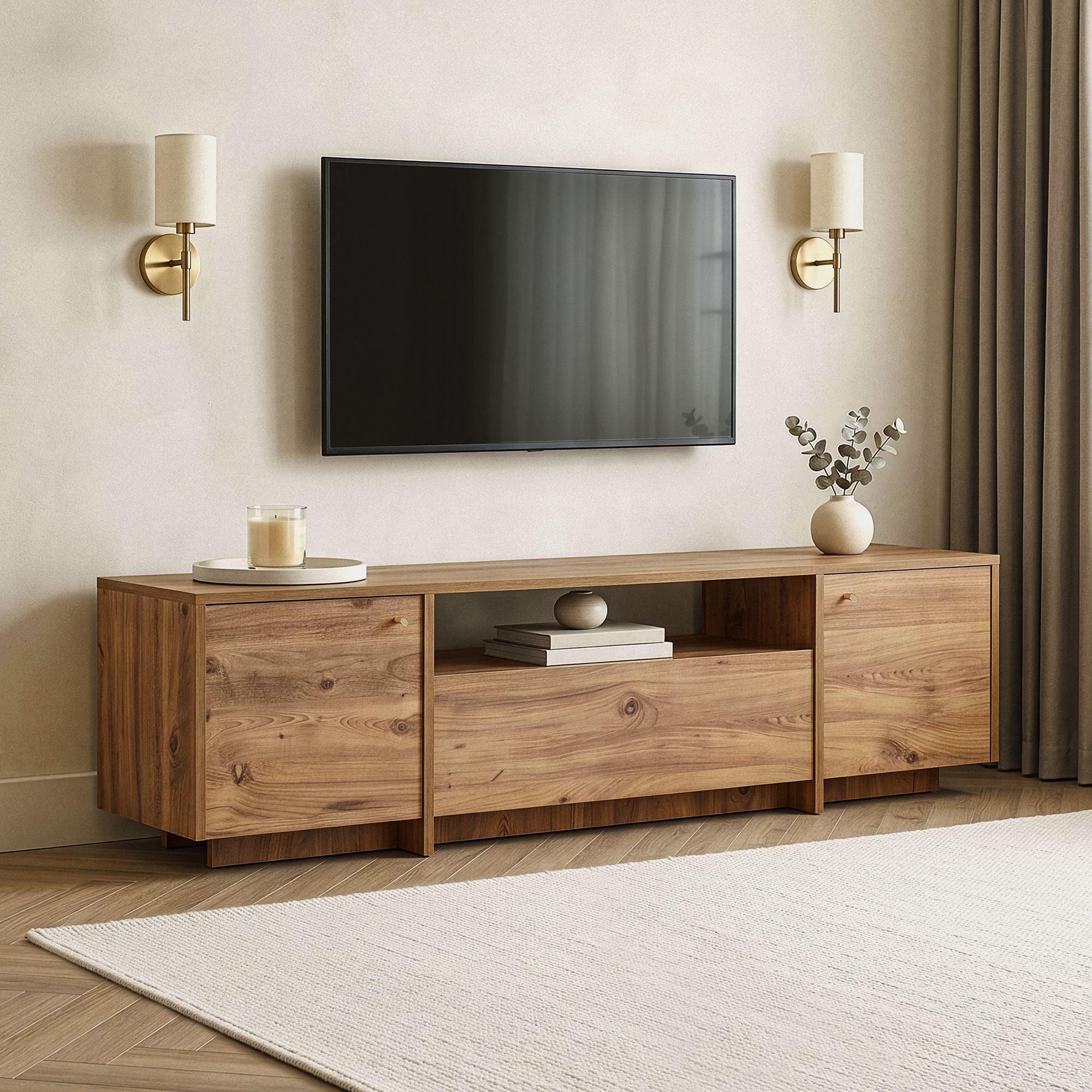 Rani Home Tv Ünitesi Atlantik Çam 180 Cm AA-6205