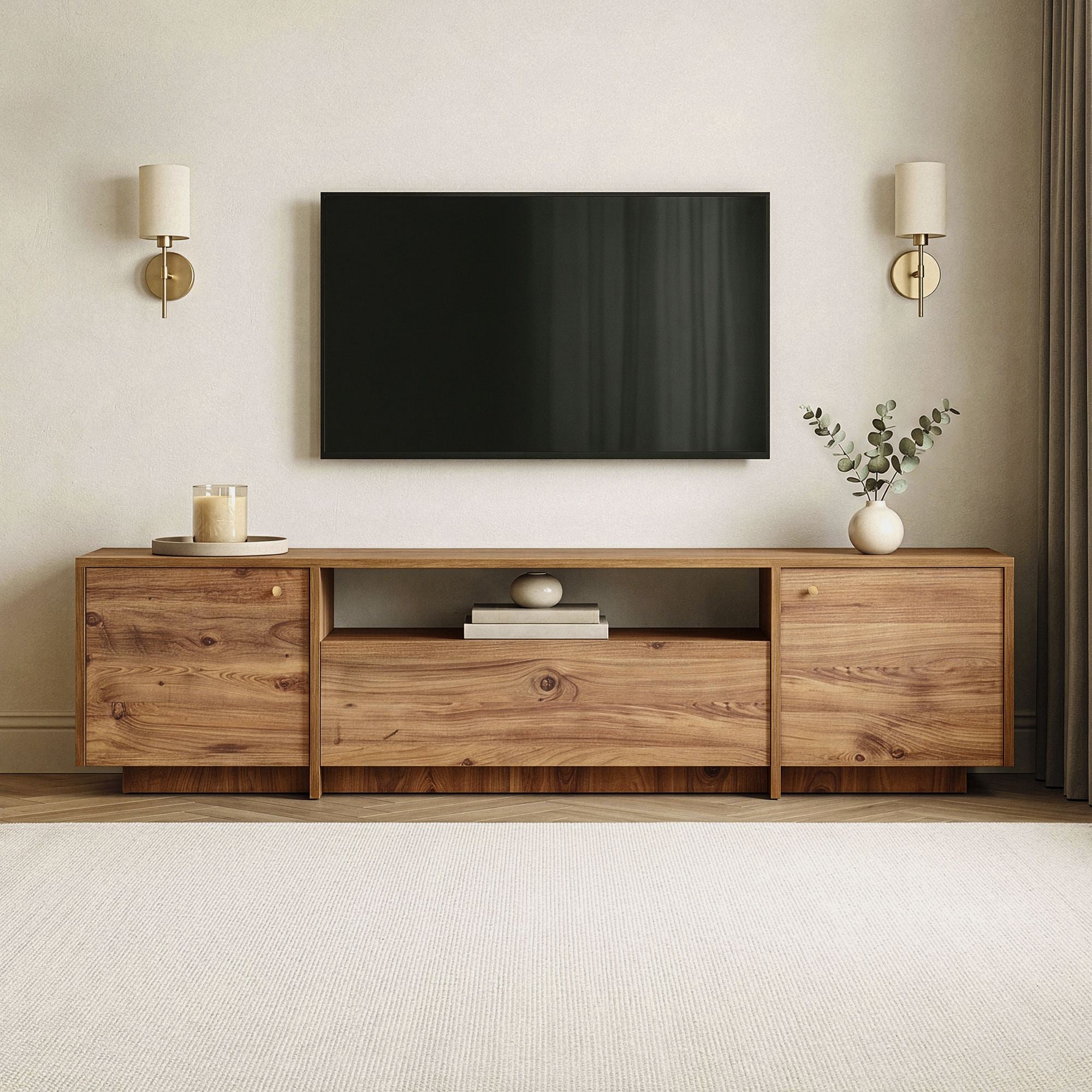 Rani Home Tv Ünitesi Atlantik Çam 180 Cm AA-6205