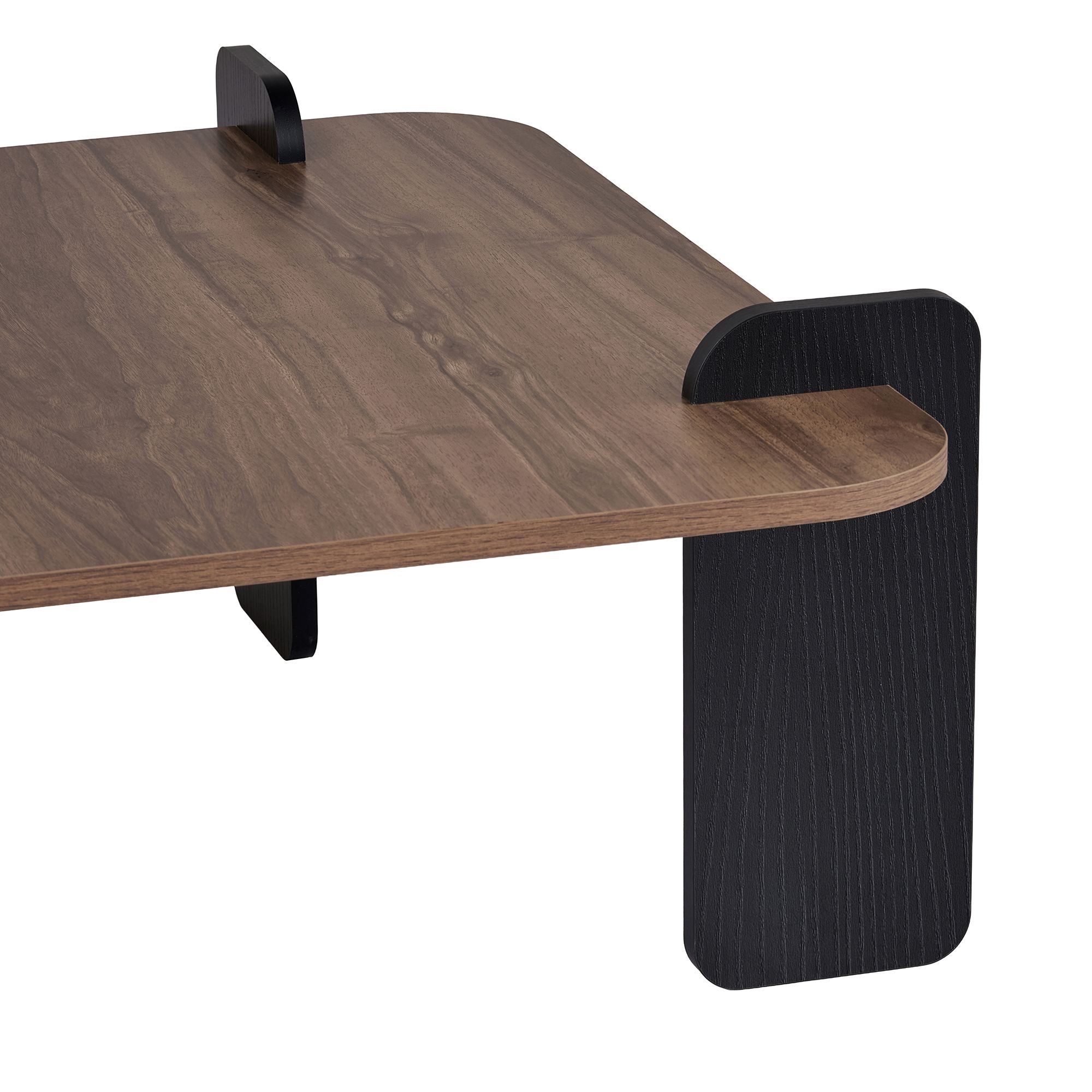 Rani Home Orta Sehpa Venedik Ceviz - Ahşap Siyah 117 Cm AB-5745