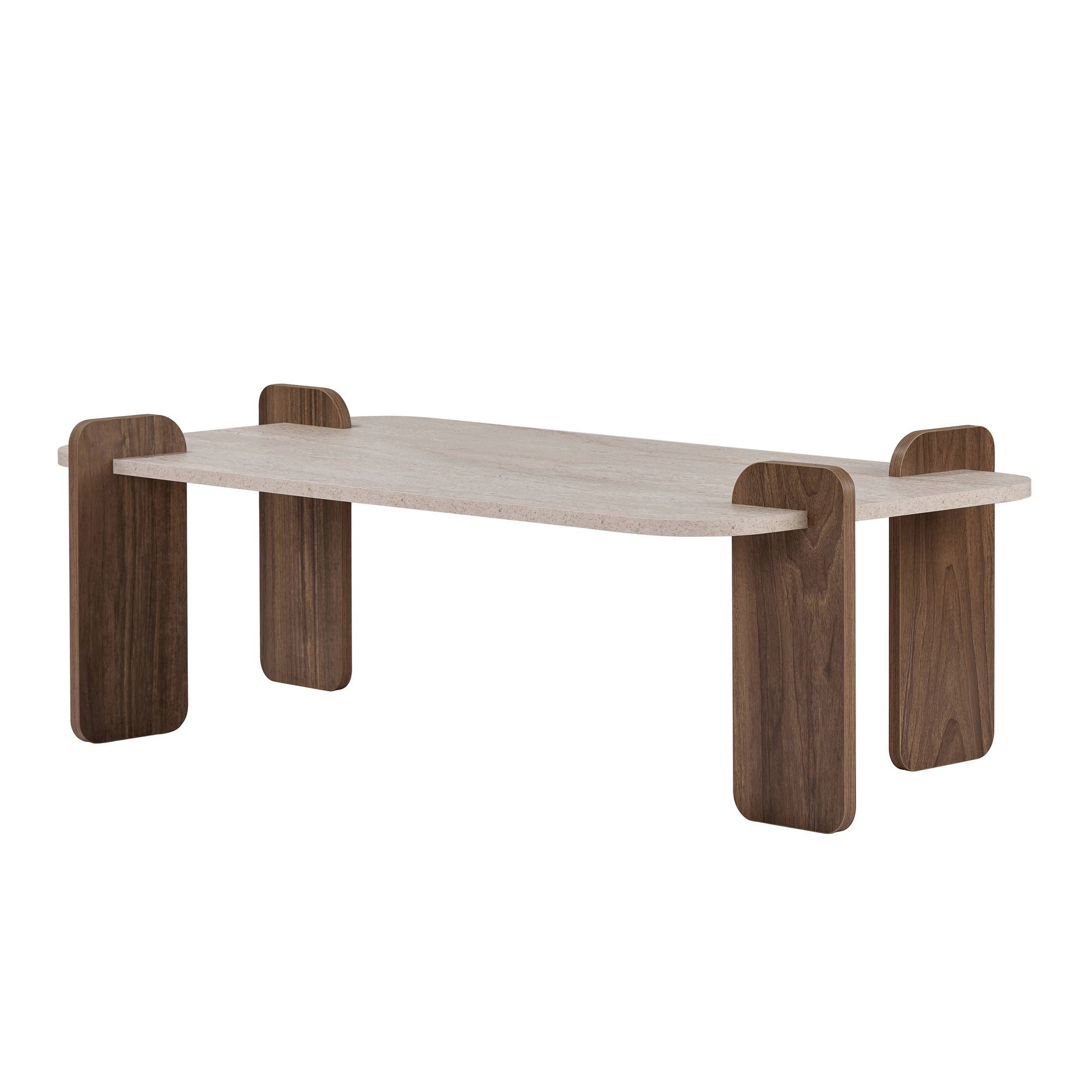 Rani Home Orta Sehpa Traverten - Venedik Ceviz 147 Cm AB-5741