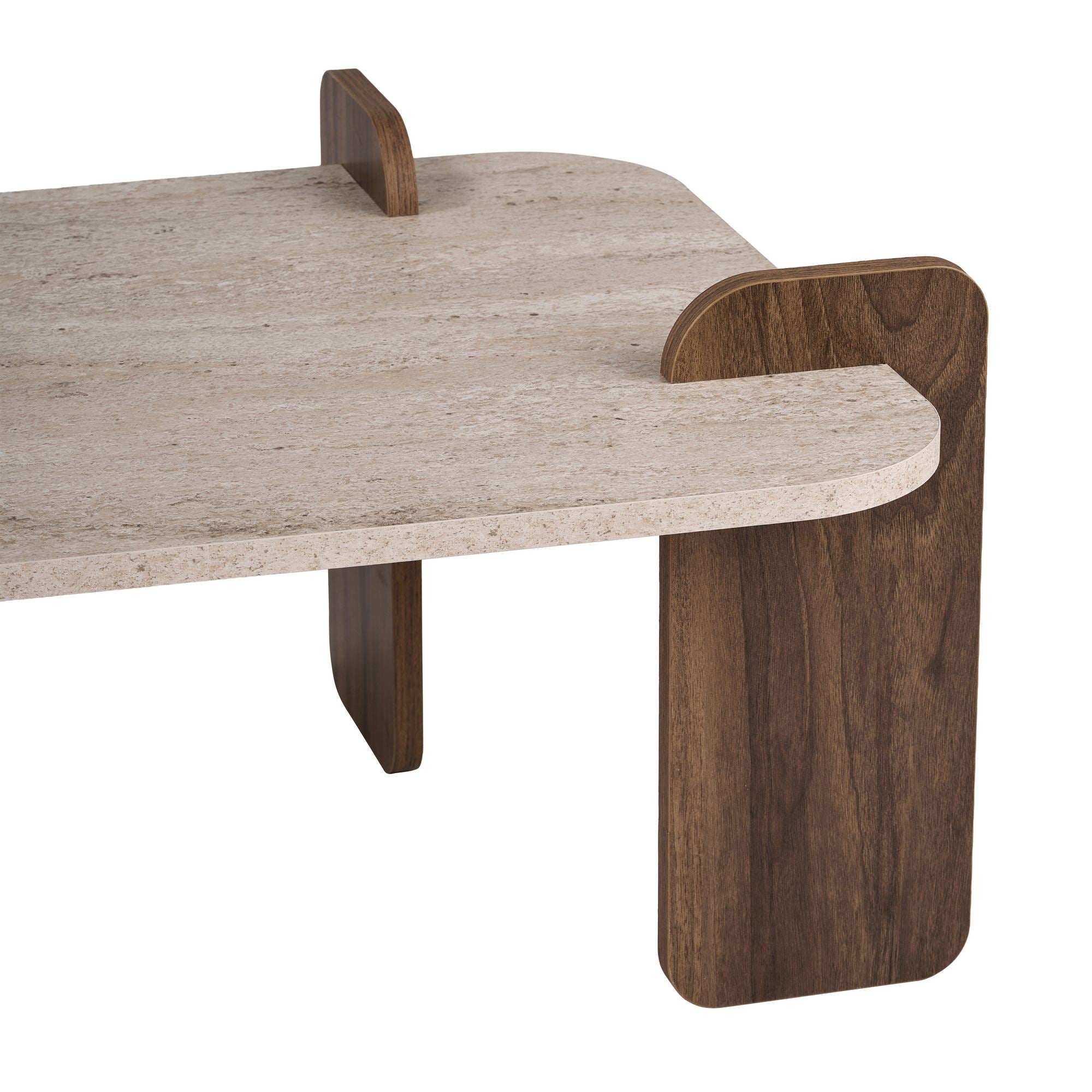 Rani Home Orta Sehpa Traverten - Venedik Ceviz 147 Cm AB-5741