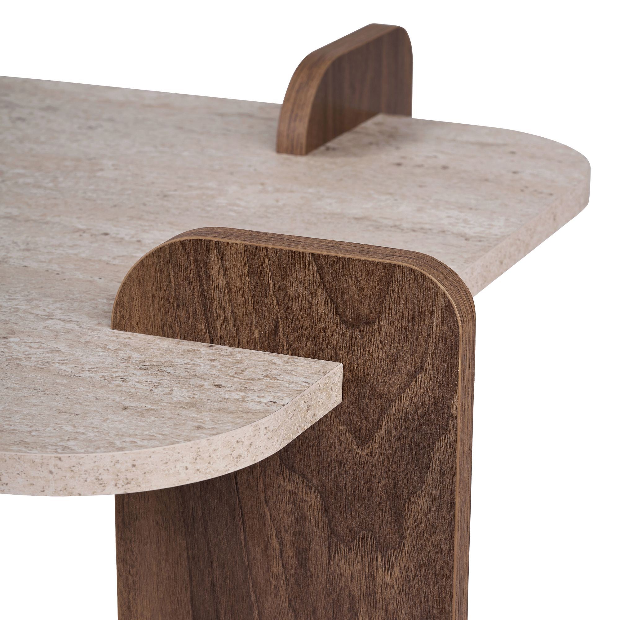 Rani Home Orta Sehpa Traverten - Venedik Ceviz 147 Cm AB-5741