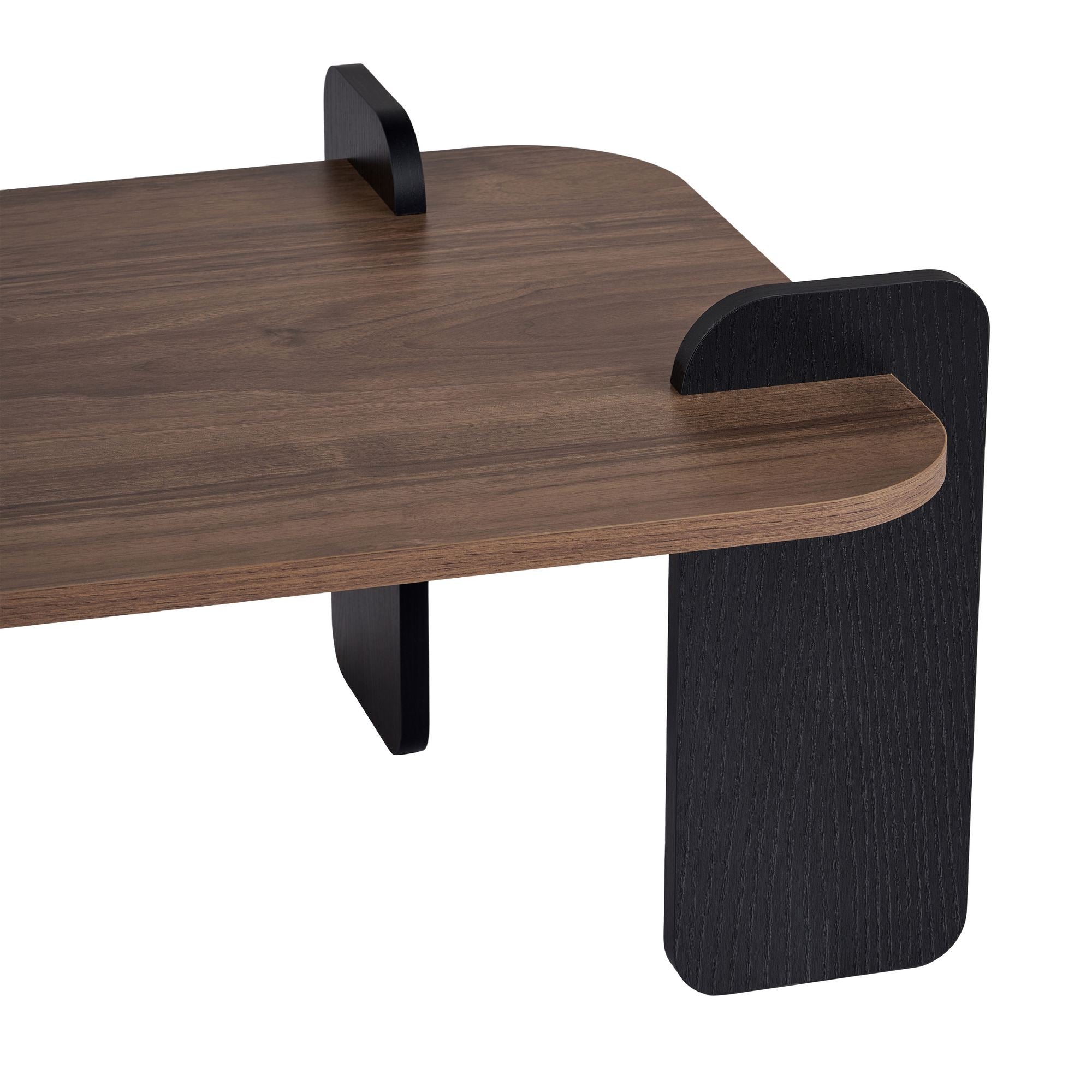 Rani Home Orta Sehpa Venedik Ceviz - Ahşap Siyah 147 Cm AB-5744