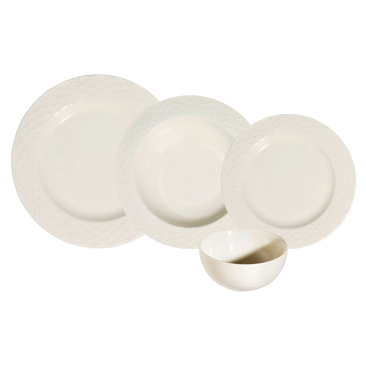 Rani Home Yemek Takımı (24 Parça) Hermia Beyaz HE-6808