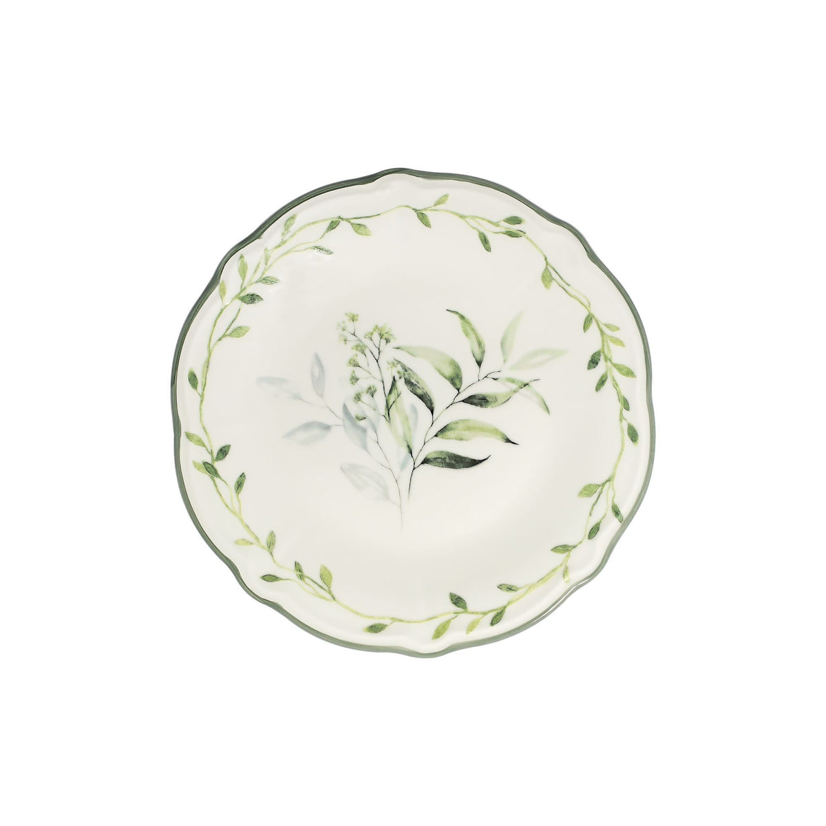 Rani Home Yemek Takımı (24 Parça) Hermia Beyaz - Yeşil HE-6809
