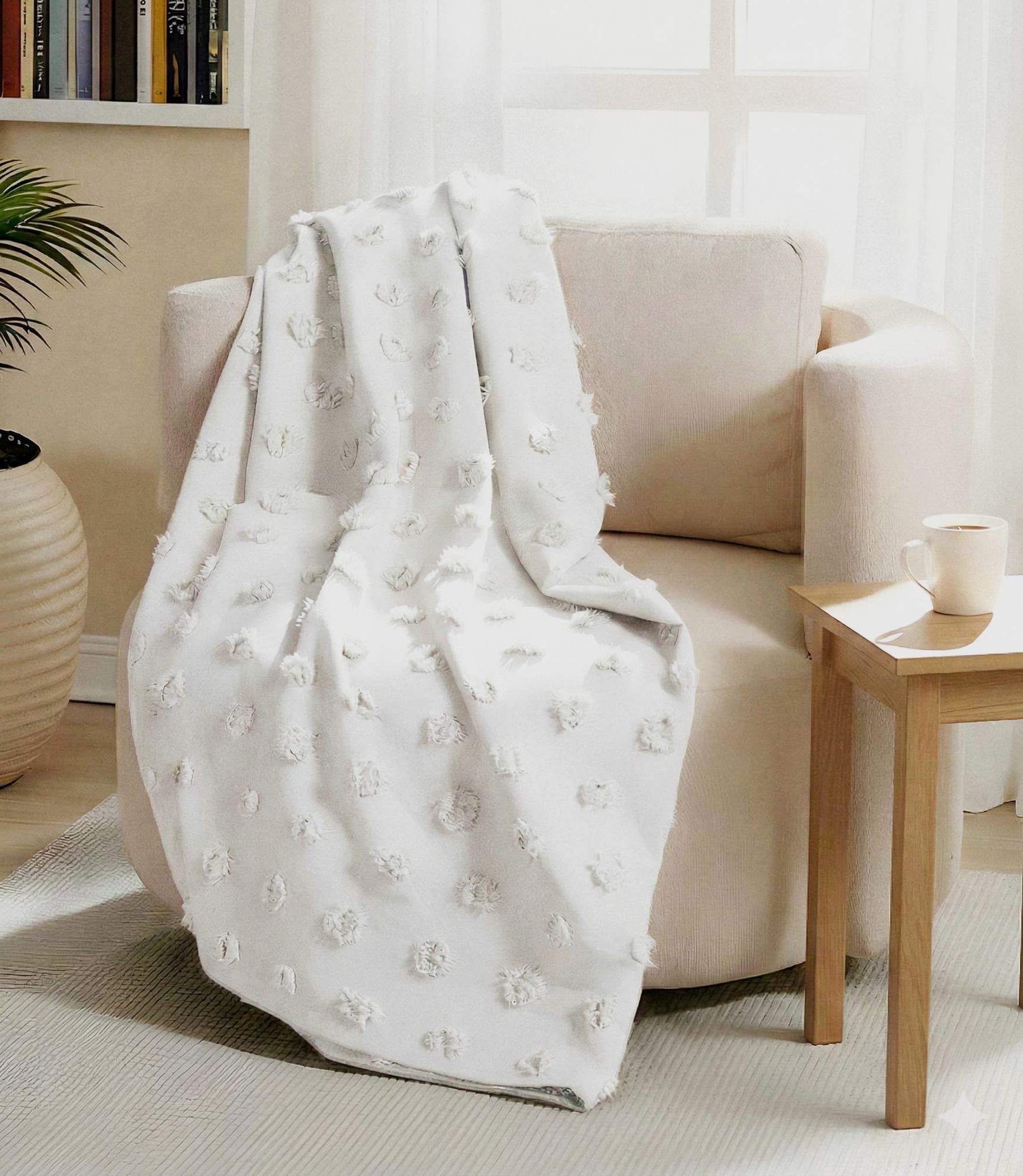 Rani Home Tv Battaniyesi Beyaz BB-6249