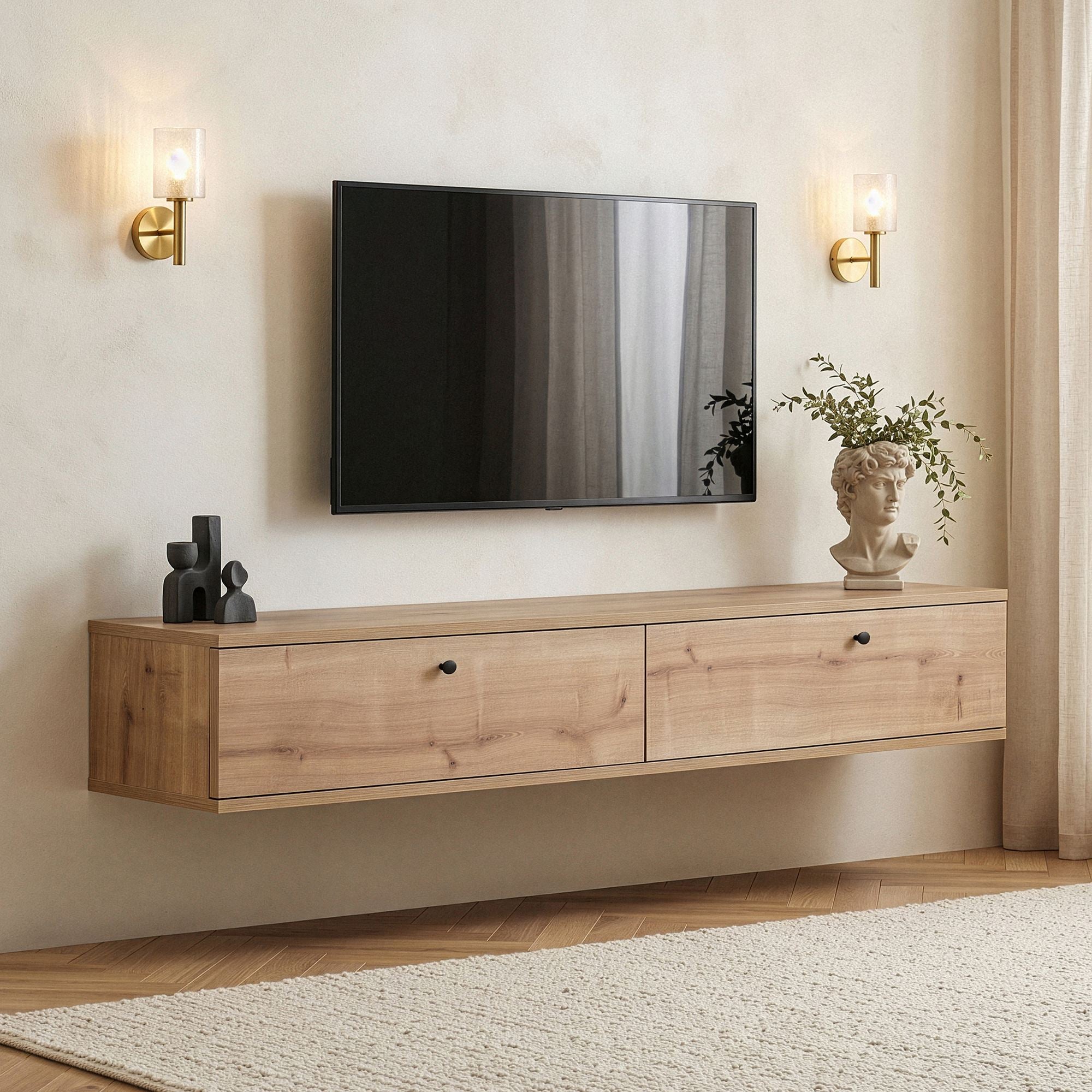 Rani Home Tv Ünitesi Safir Meşe 160 Cm AA-5832