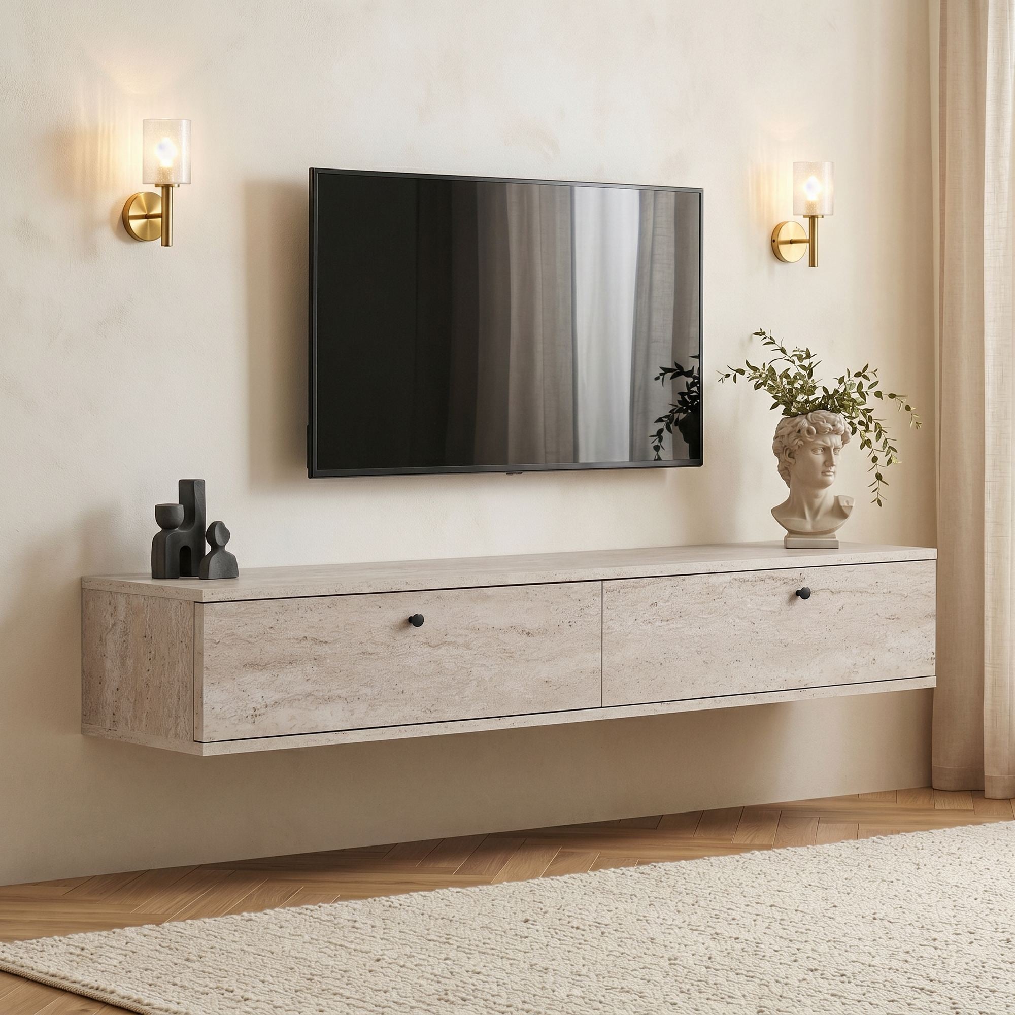 Rani Home Tv Ünitesi Traverten 160 Cm AA-5833