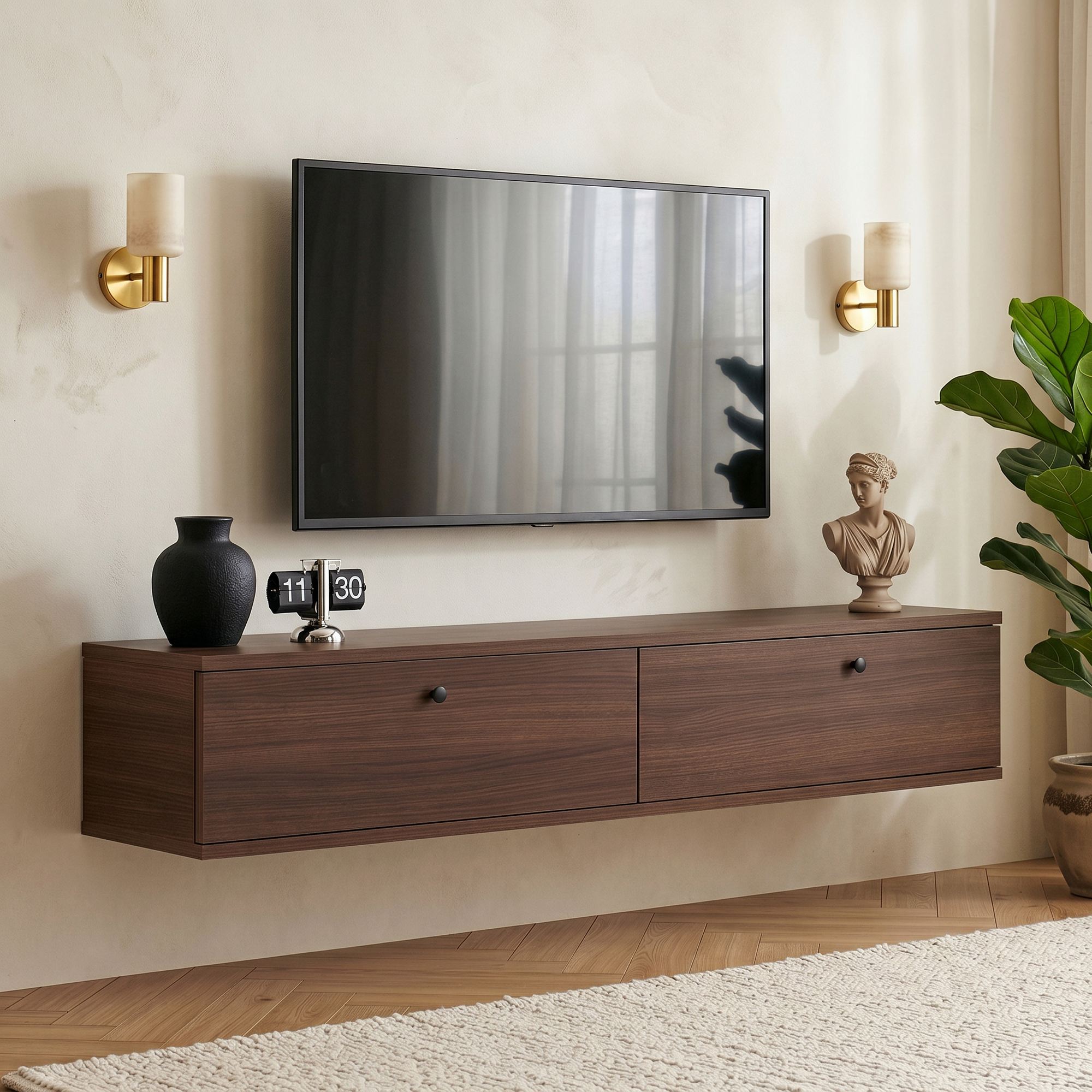 Rani Home Tv Ünitesi Milano Ceviz 140 Cm AA-5808