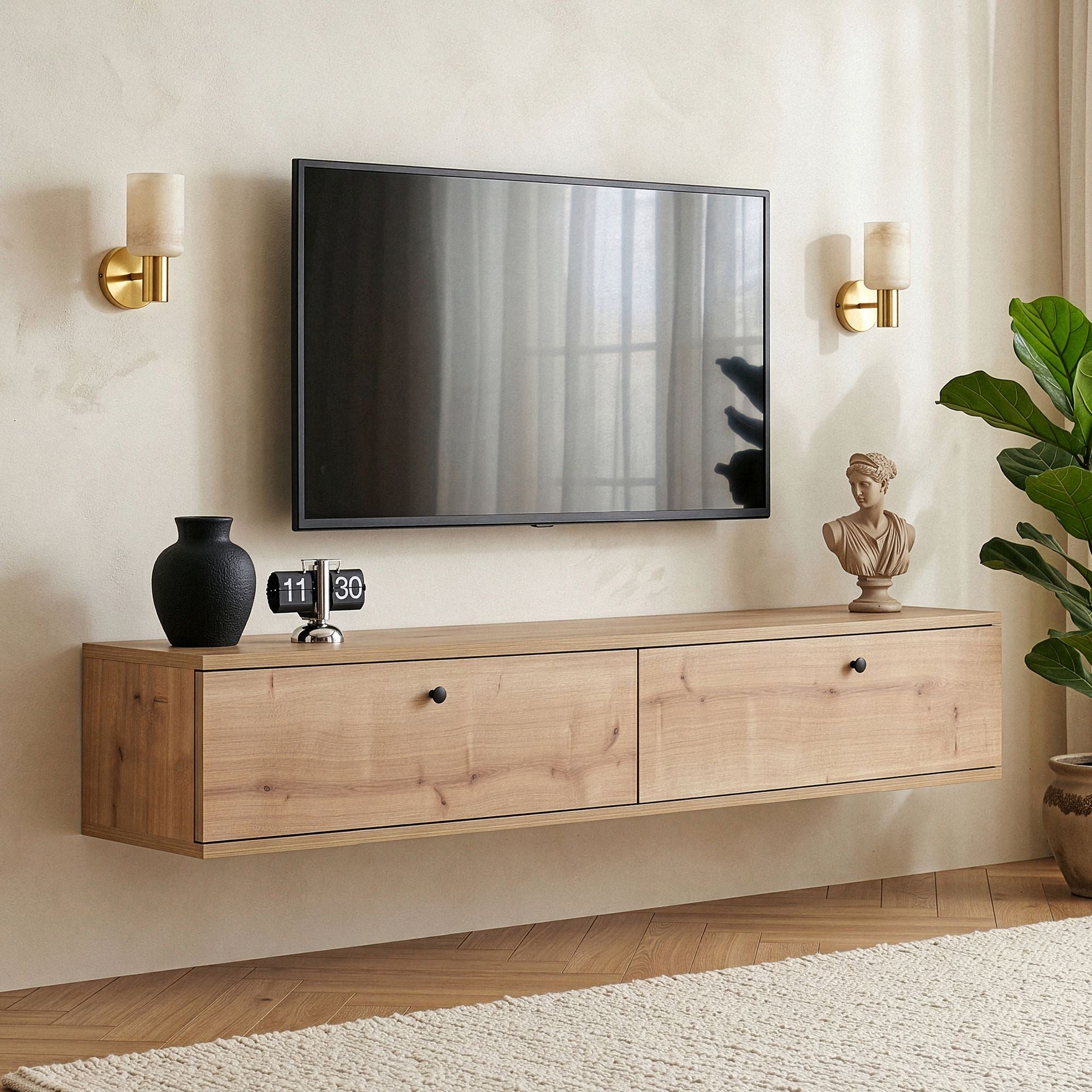 Rani Home Tv Ünitesi Safir Meşe 140 Cm AA-5817