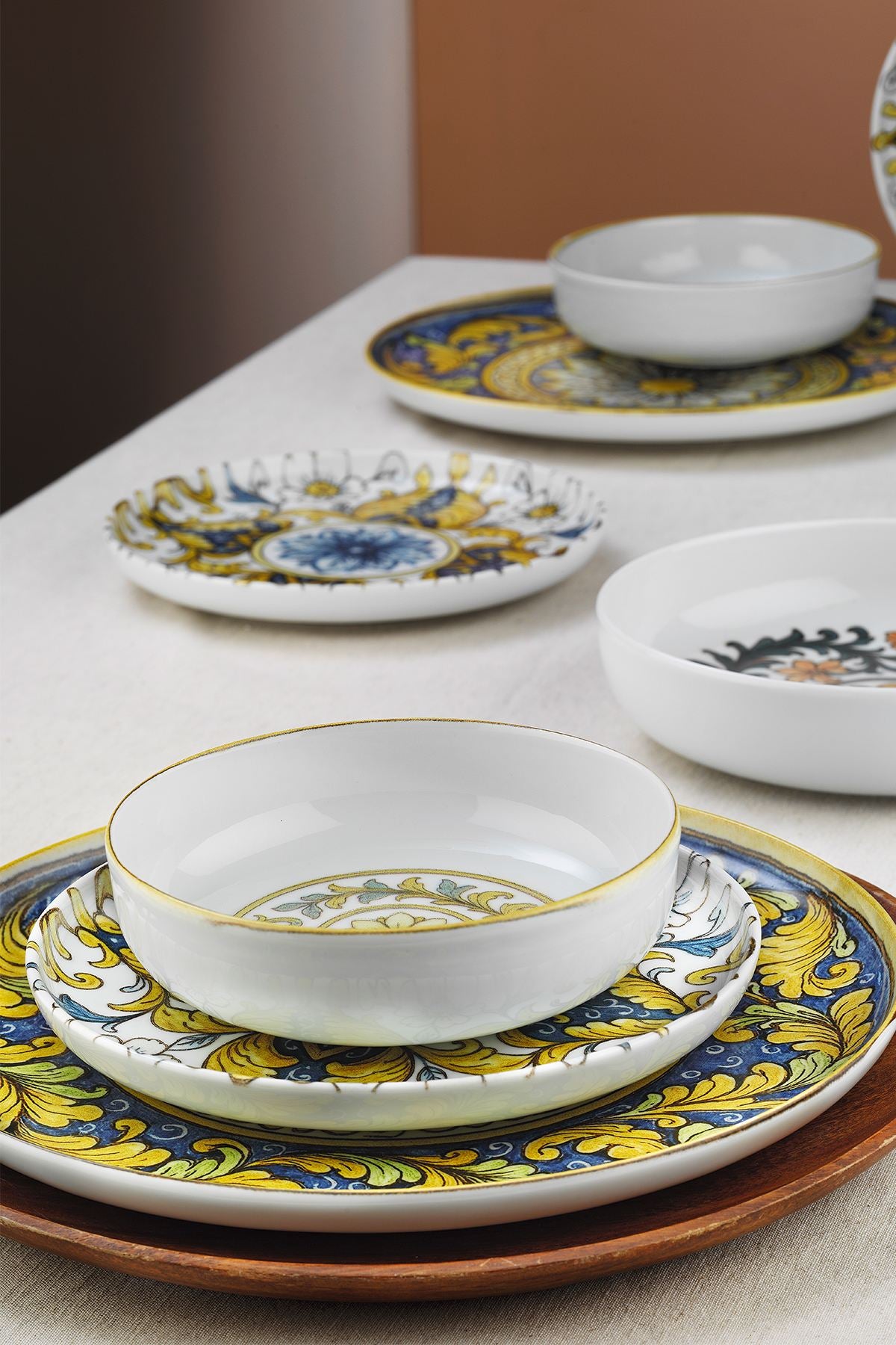 Rani Home Yemek Takımı (24 Parça) Kütahya Porselen Çok Renkli HE-6886