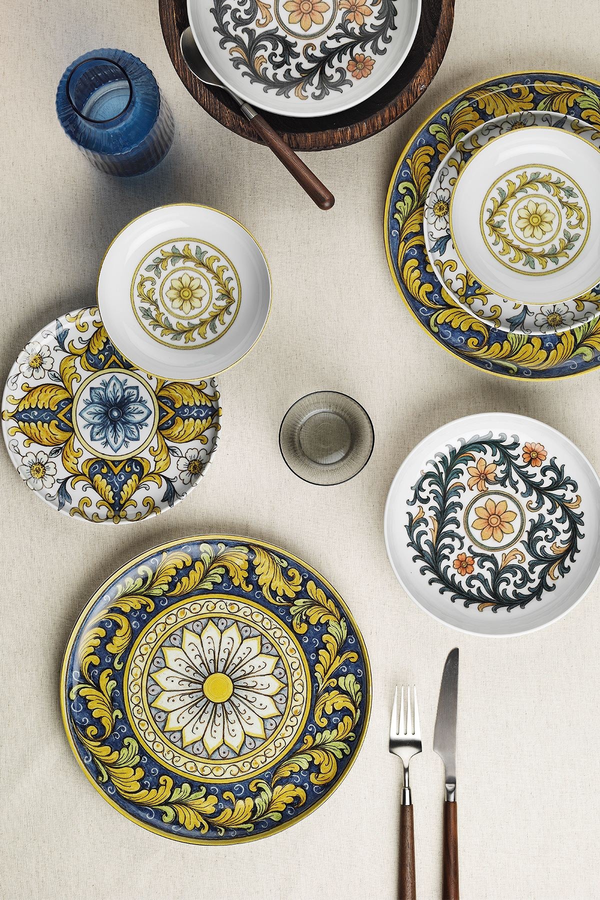 Rani Home Yemek Takımı (24 Parça) Kütahya Porselen Çok Renkli HE-6886