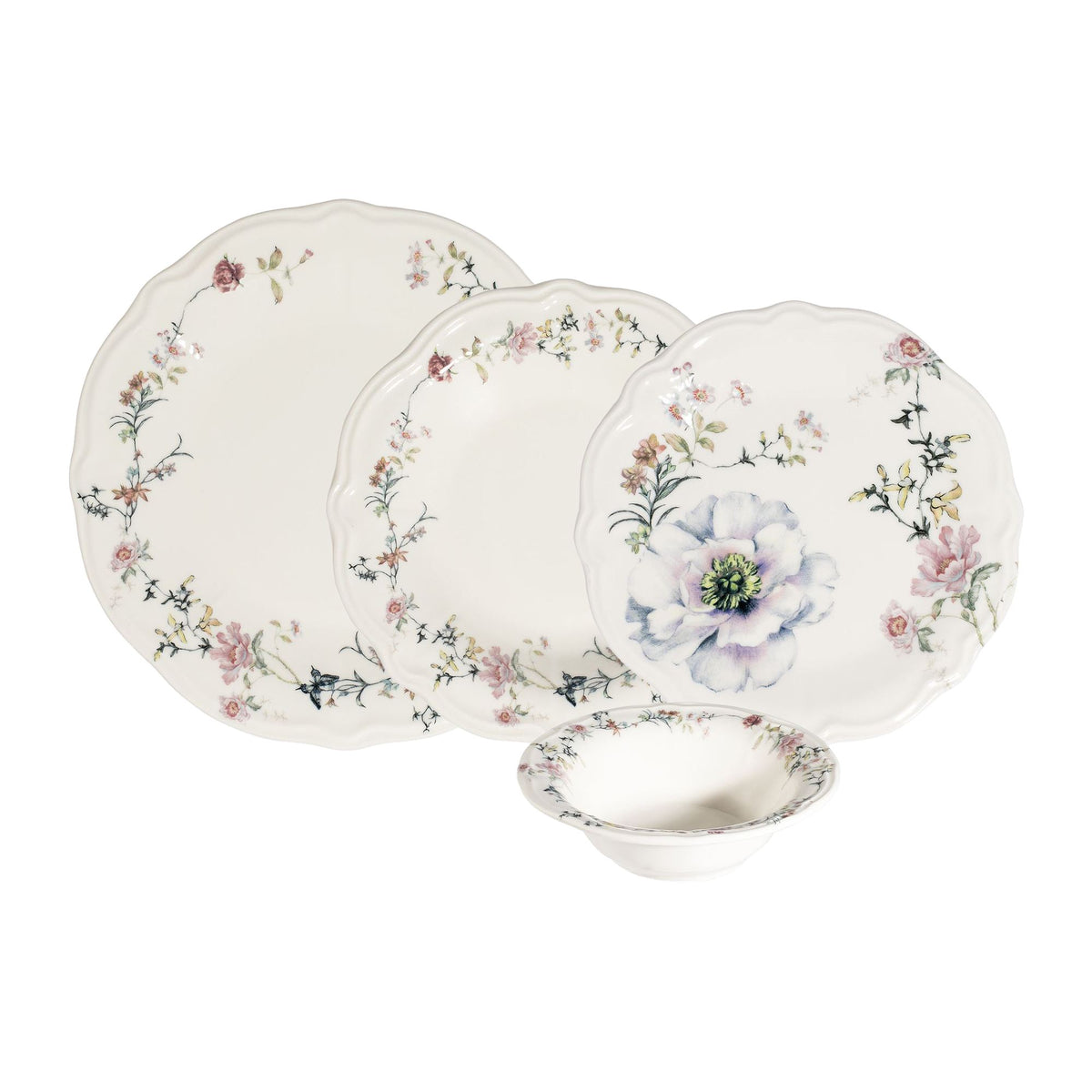 Rani Home Yemek Takımı (24 Parça) Hermia Çok Renkli HE-6813