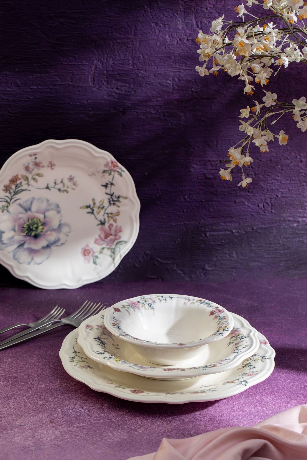 Rani Home Yemek Takımı (24 Parça) Hermia Çok Renkli HE-6813
