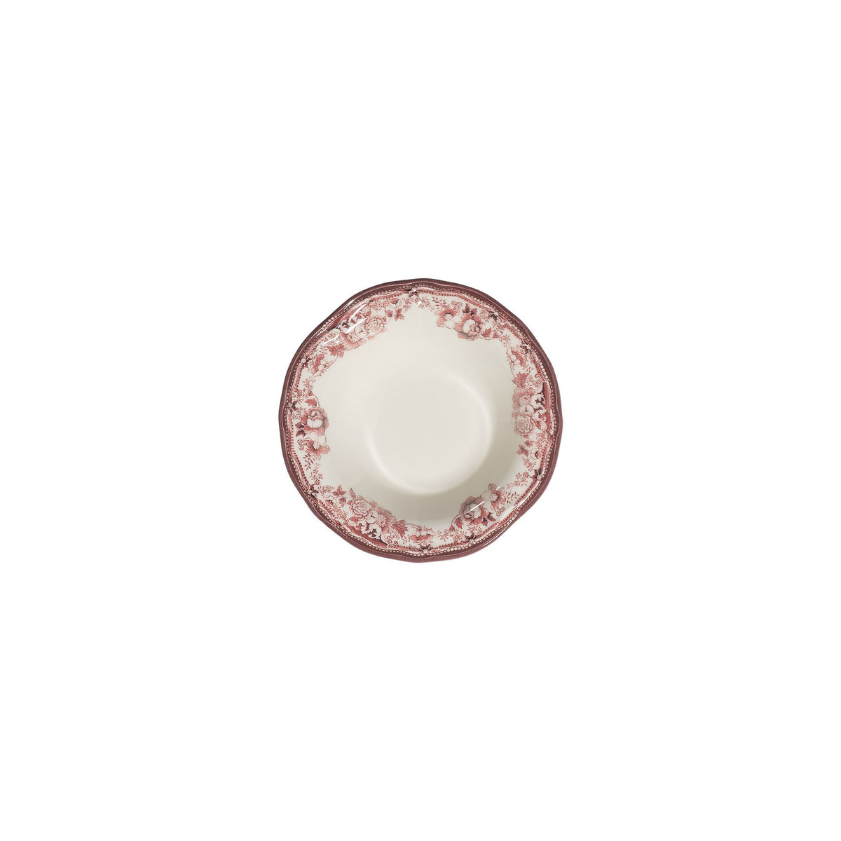 Rani Home Yemek Takımı (24 Parça) Hermia Beyaz - Bordo HE-6815