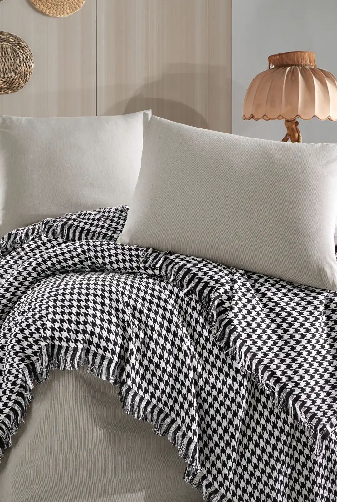 Rani Home Çift Kişilik Pike Gri CA-6240