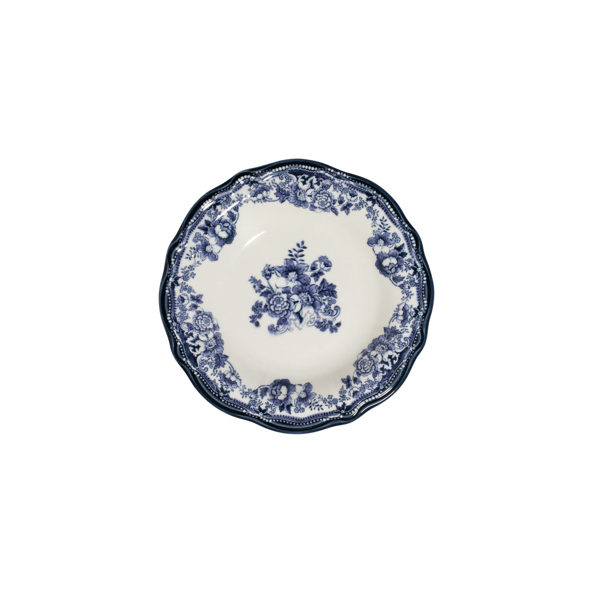 Rani Home Yemek Takımı (24 Parça) Hermia Beyaz - Lacivert HE-6816