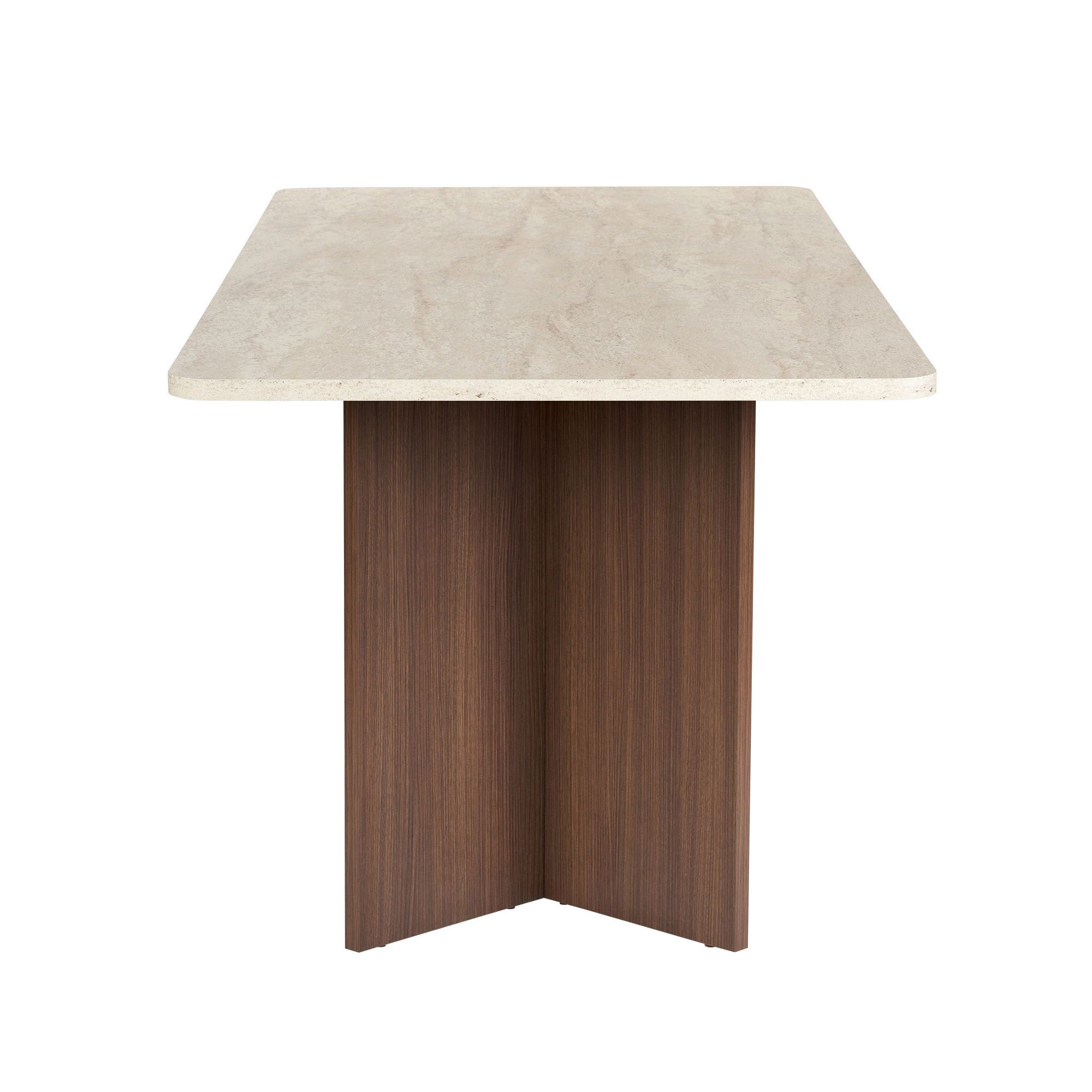 Rani Home Yemek Masası Traverten - Milano Ceviz 180 Cm GA-5764