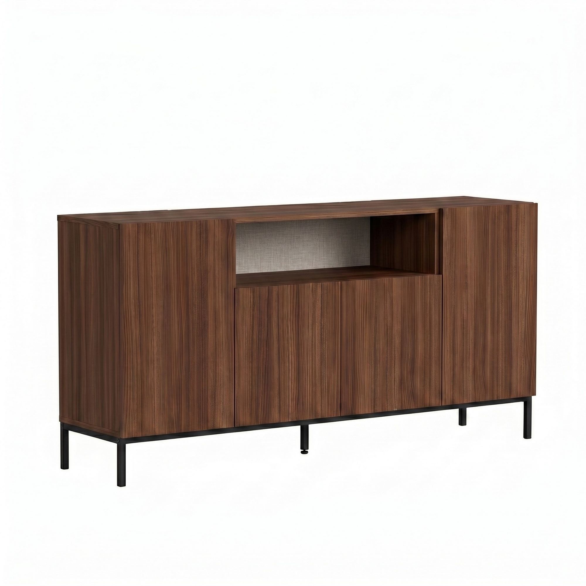 Rani Home Konsol Milano Ceviz - Siyah 160 Cm GD-5774